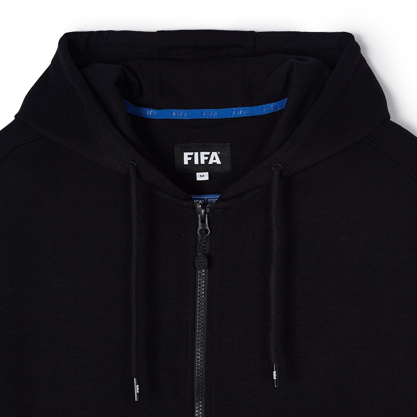 FIFA Essentials Logo Black Zip Hoodie - Men's