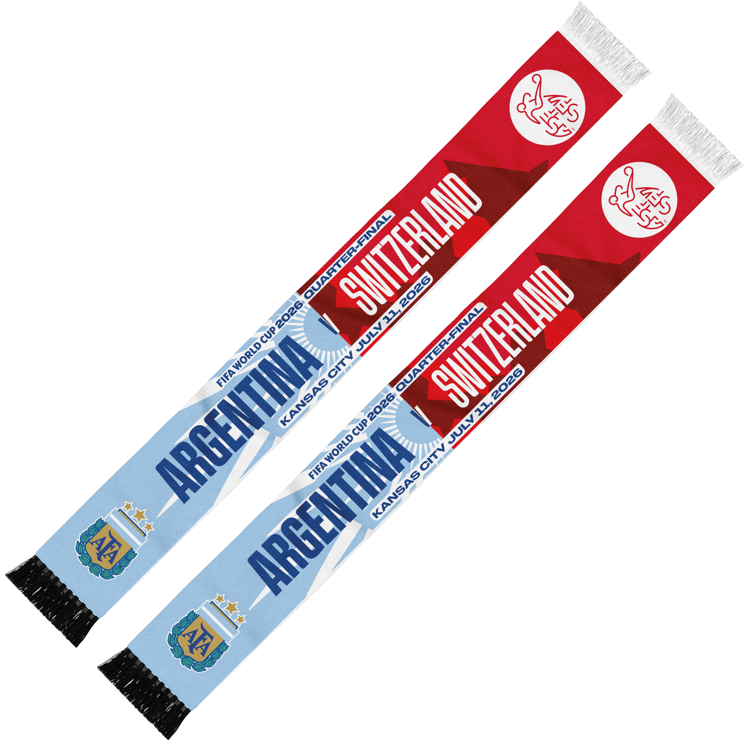 FIFA World Cup 26 アルゼンチン タオルマフラー FIFA World Cup 2026™ Argentina v. Switzerland Matchup Scarf – FIFA