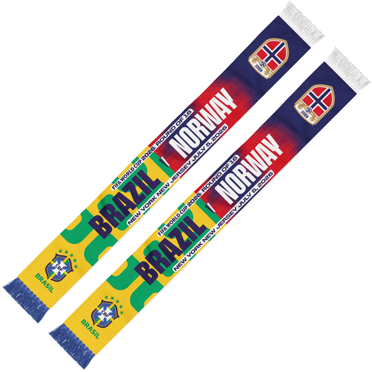 FIFA World Cup 2026™ Brazil v. Norway Matchup Scarf