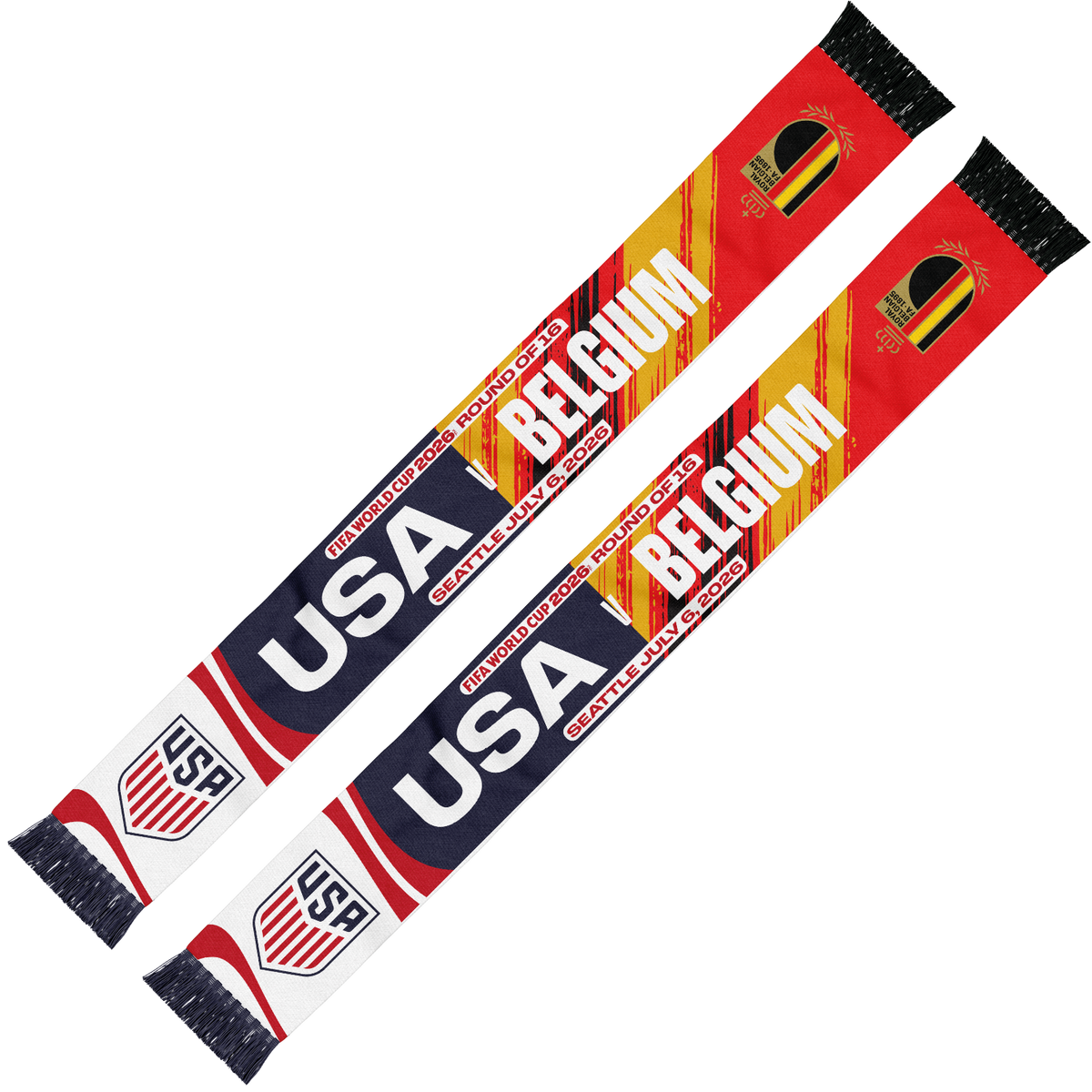 Sciarpa Matchup USA - Belgio Coppa del Mondo FIFA 2026™