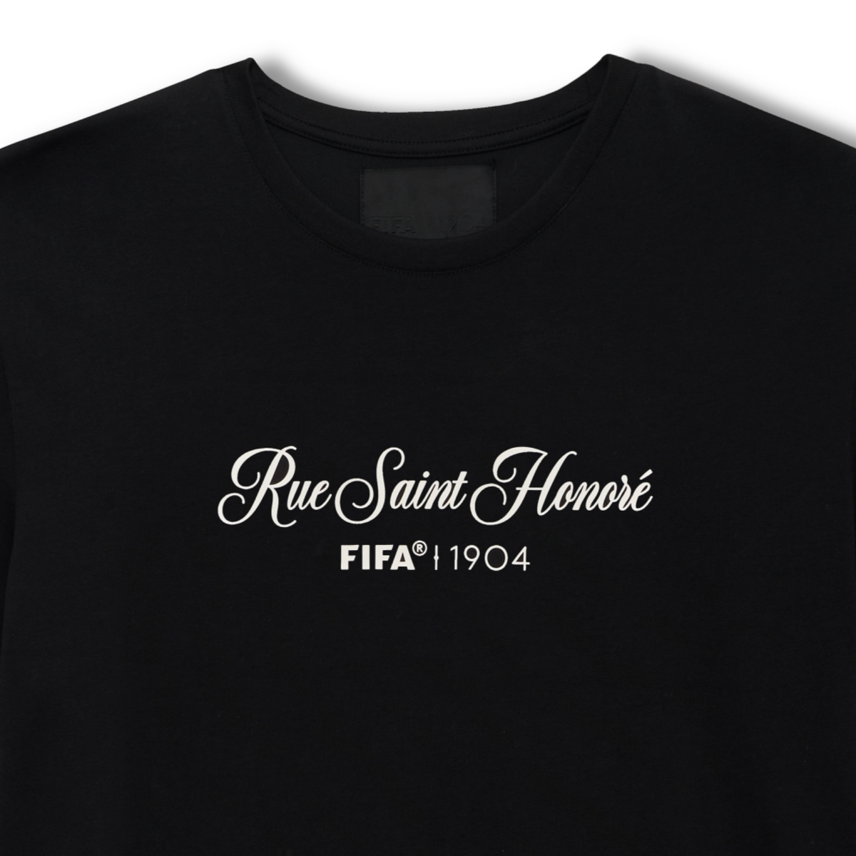 Rue Saint Honore Script Shirt - Obsidian Black
