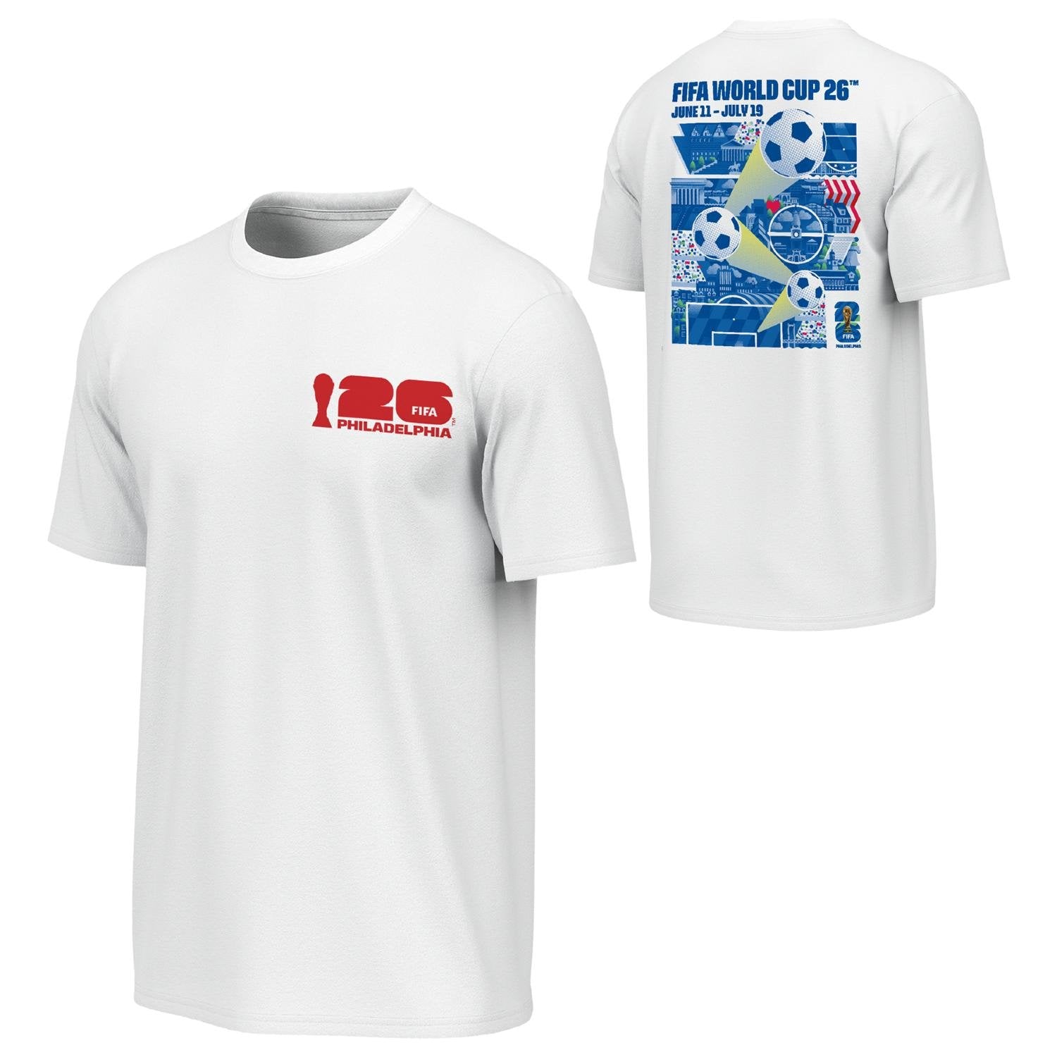 2026 World Cup Philadelphia Poster White T-Shirt - Unisex – FIFA