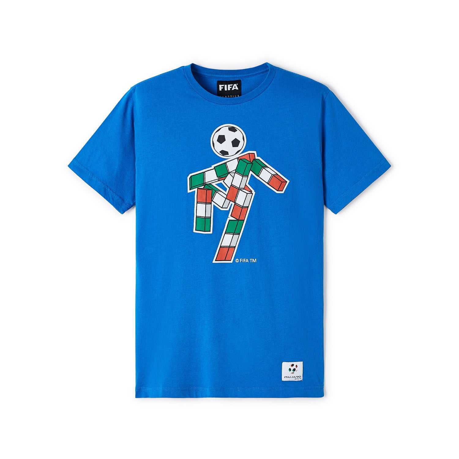 FIFA Classics 1990 World Cup Mascot Blue T-Shirt