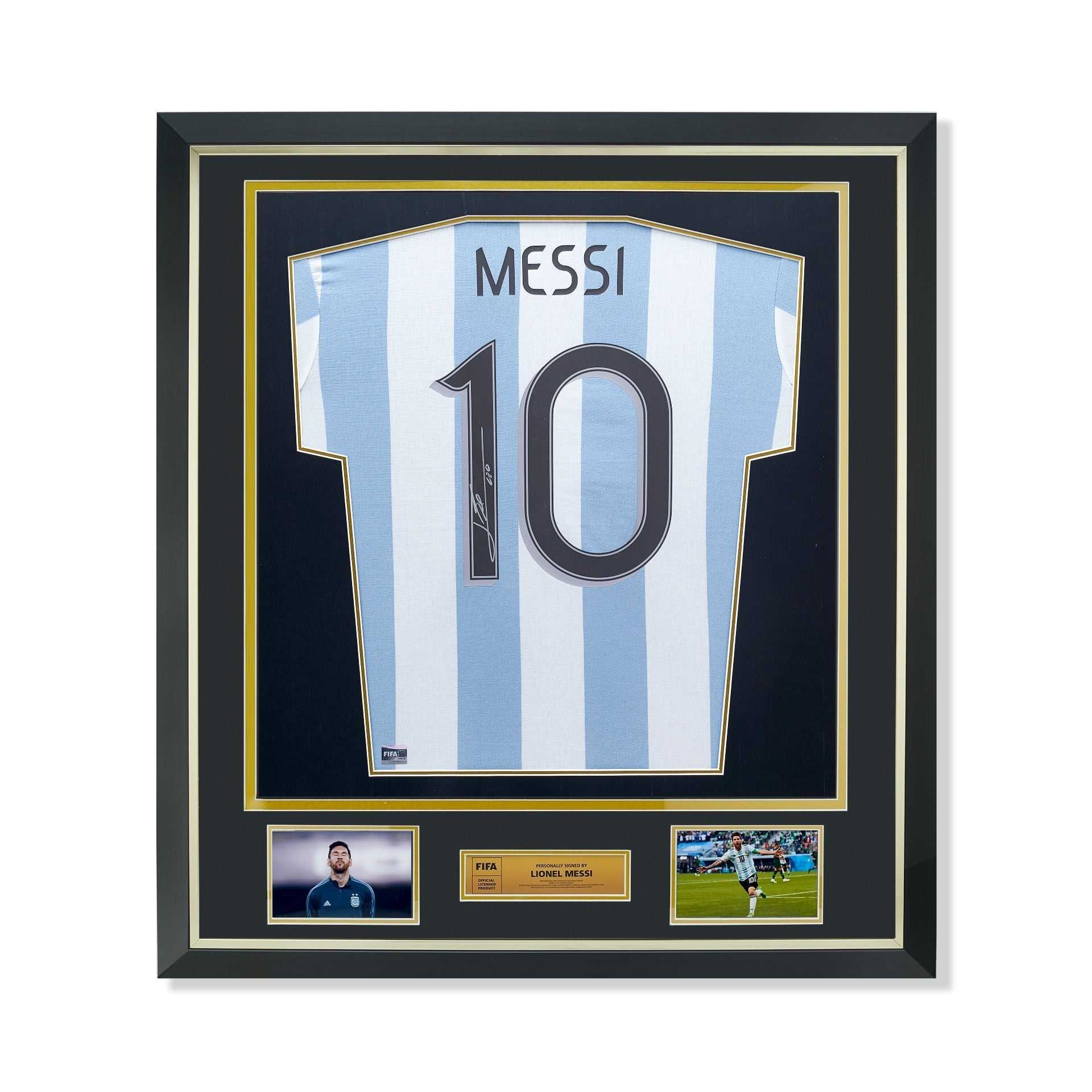 FIFA World Cup Lionel Messi Official Signed And Framed Argentina Home Shirt