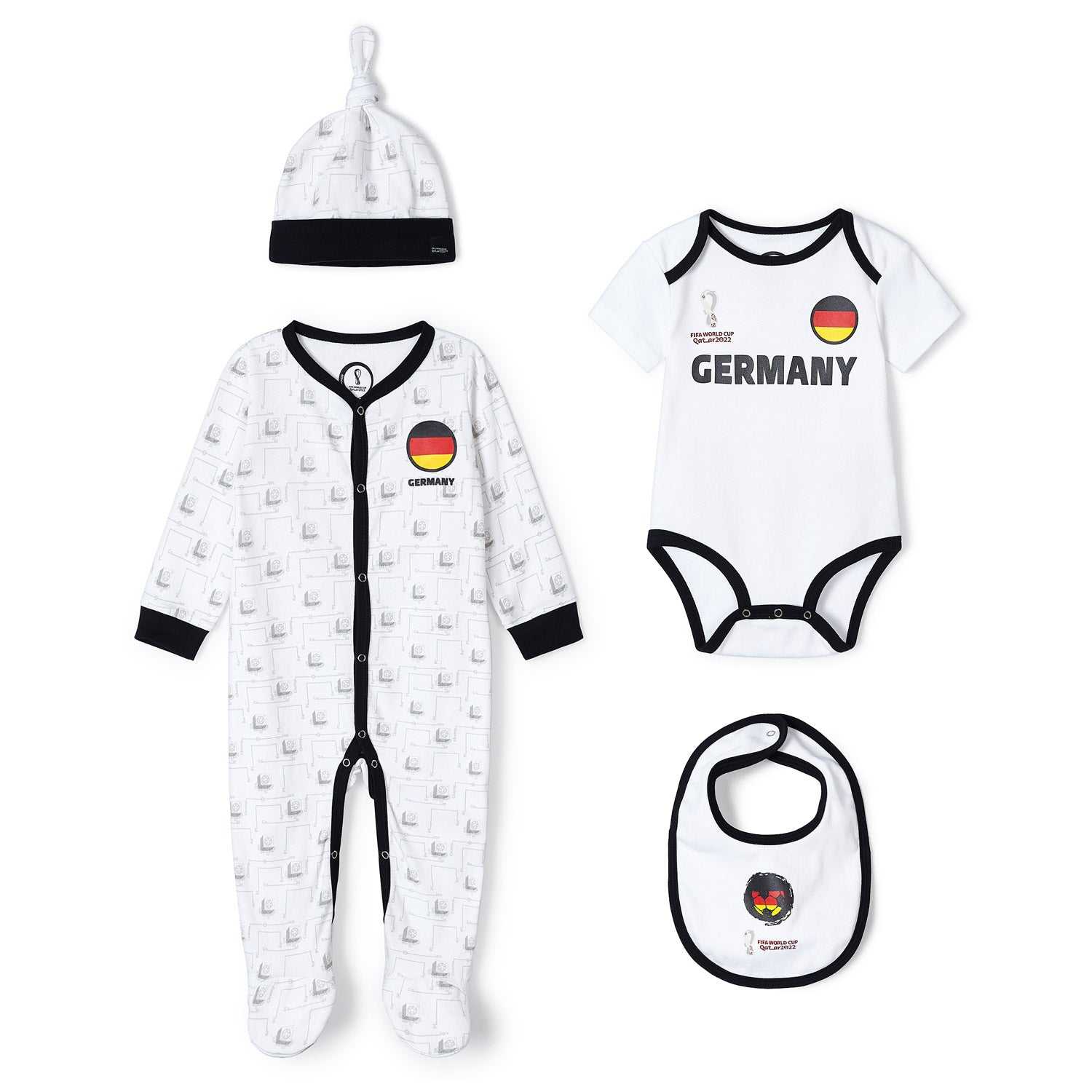 2022 World Cup Germany White Romper - Infant/Toddler