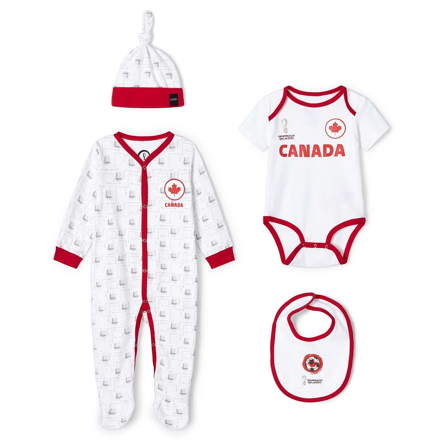 2022 World Cup Canada White Romper - Infant/Toddler