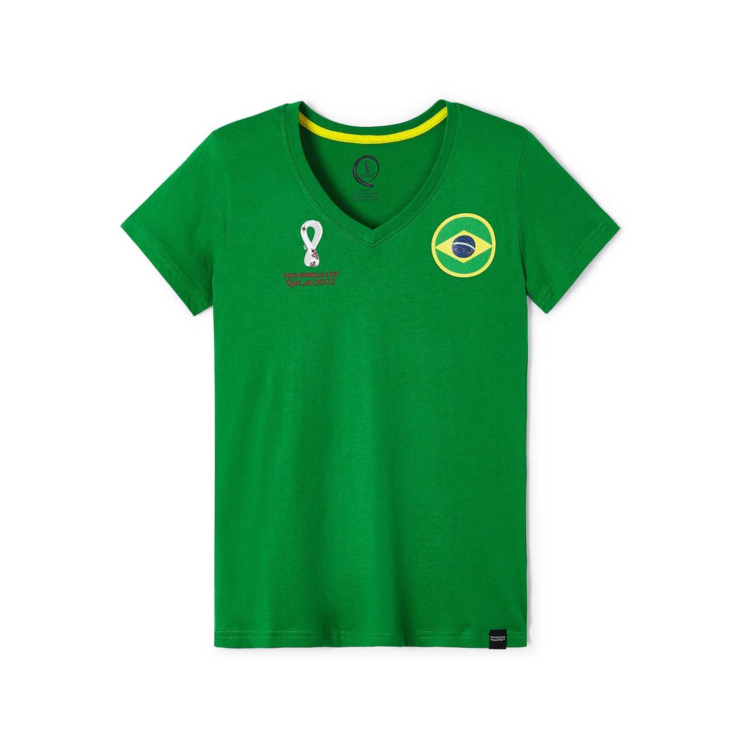 2022 World Cup Brazil Green T-Shirt - Womens