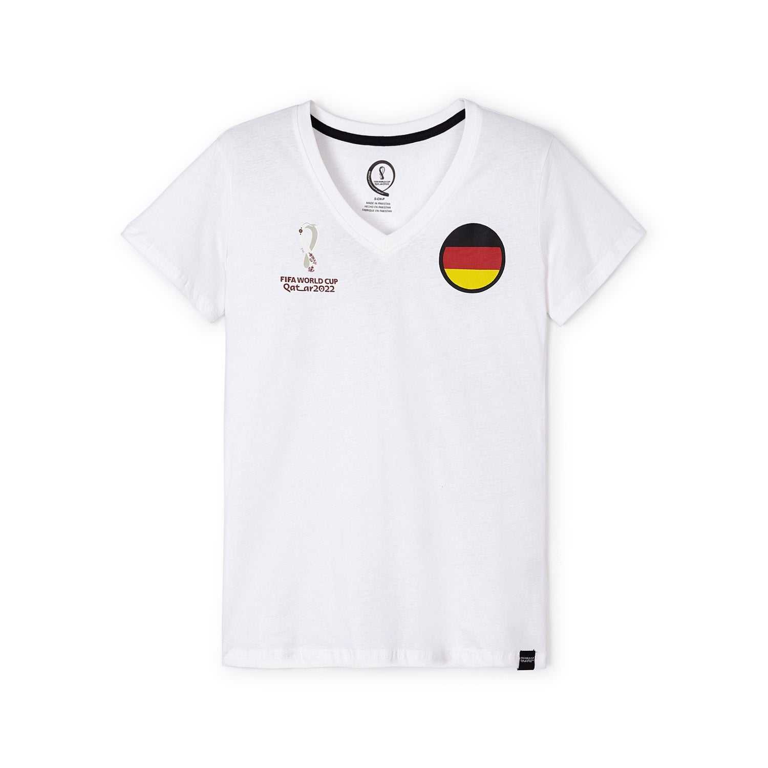 2022 World Cup Germany White T-Shirt - Womens