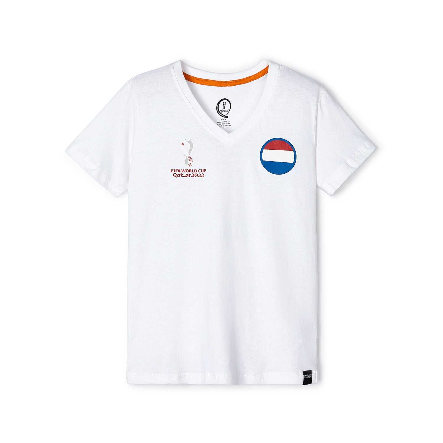 2022 World Cup Netherlands White T-Shirt - Womens