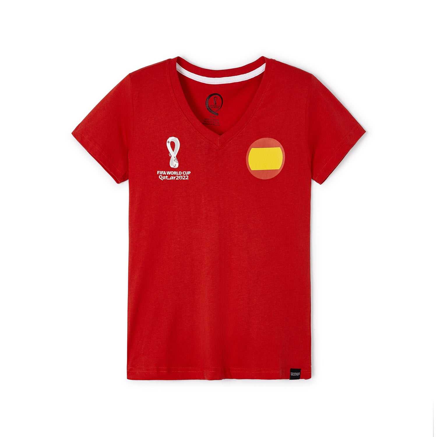 2022 World Cup Spain Red T-Shirt - Womens