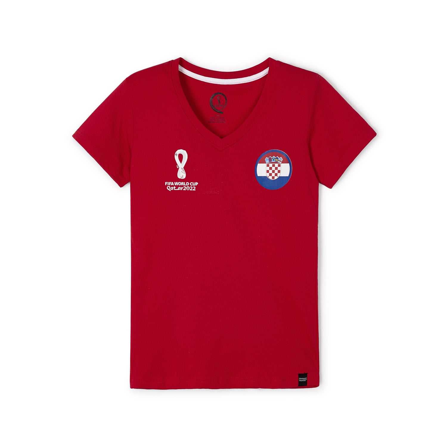 2022 World Cup Croatia Red T-Shirt - Womens