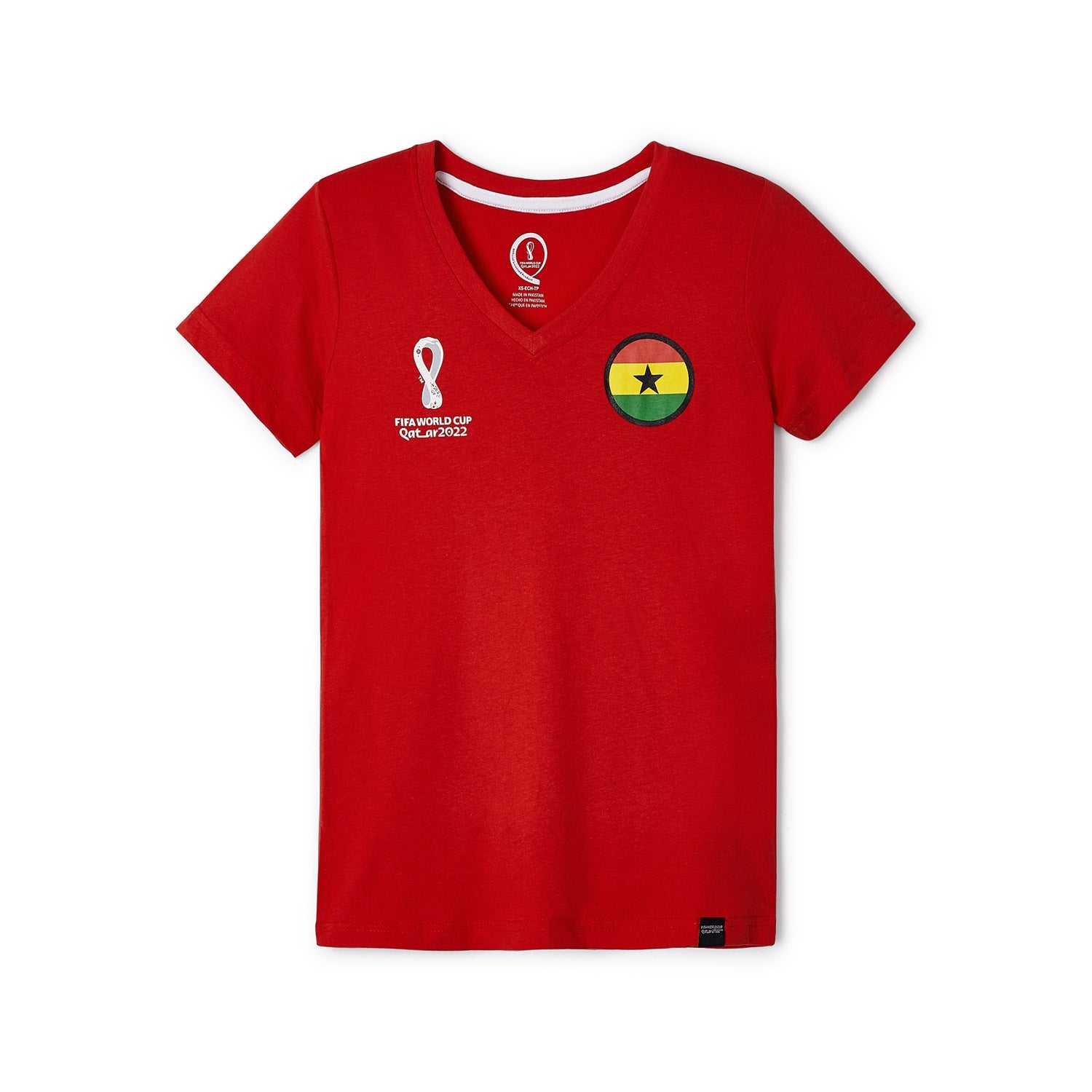 2022 World Cup Ghana Red T-Shirt - Womens