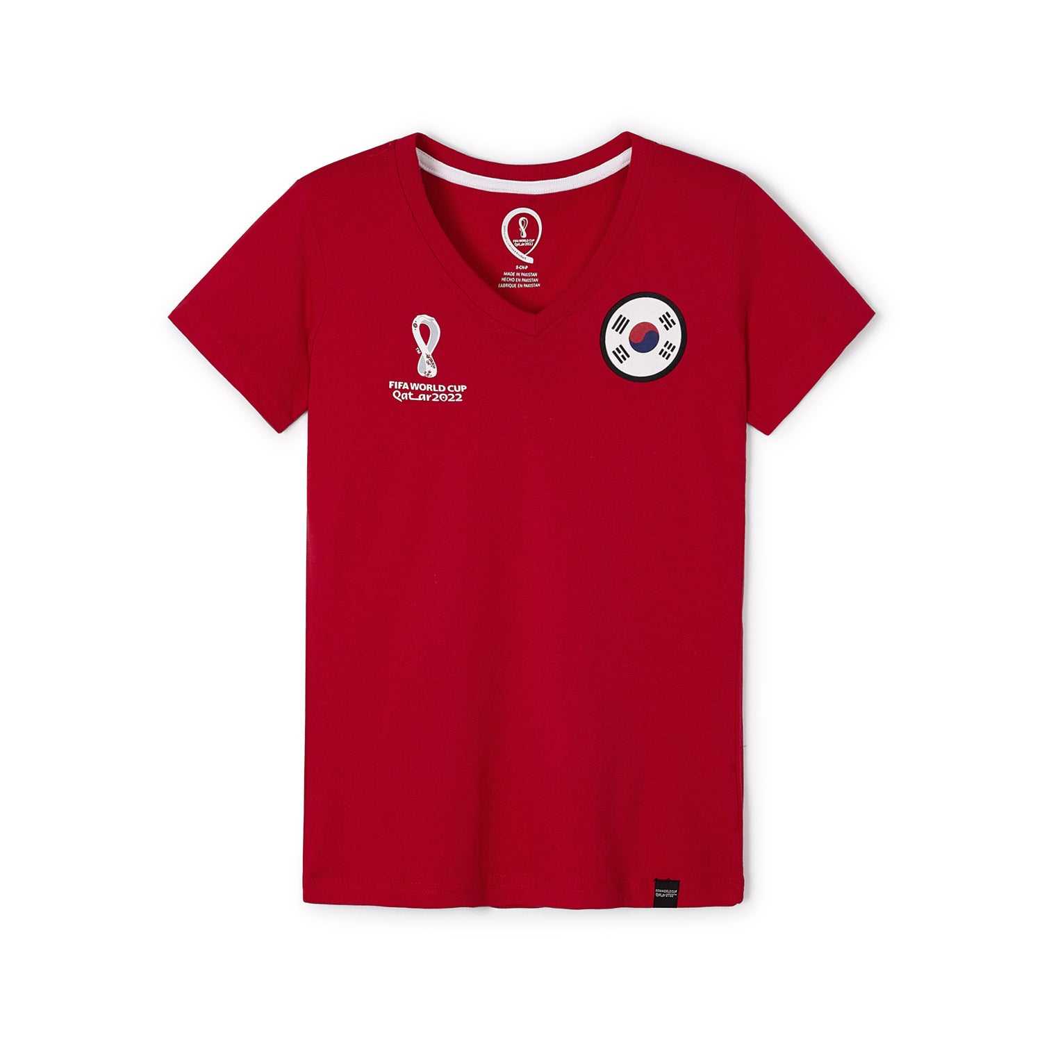2022 World Cup South Korea Red T-Shirt - Womens