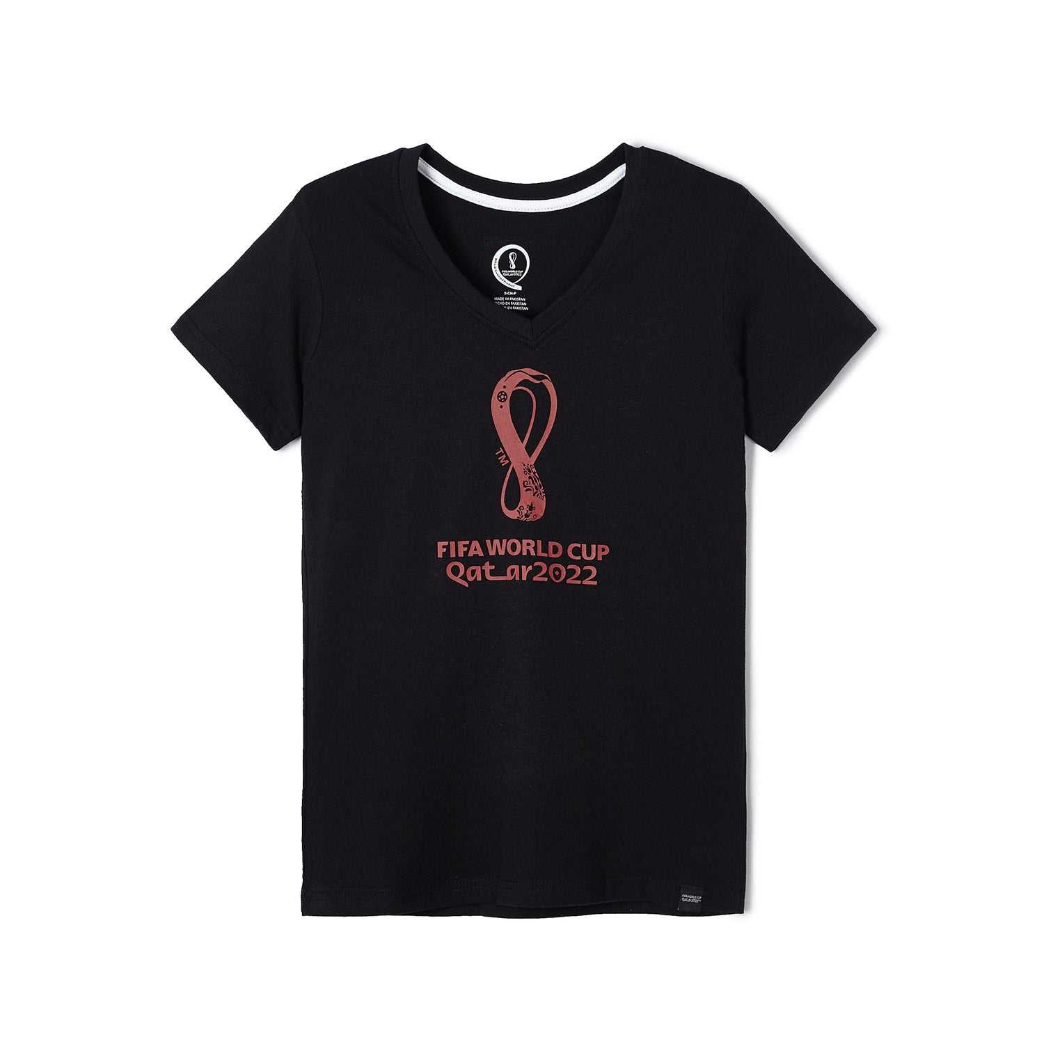 2022 World Cup Generic Black T-Shirt - Womens