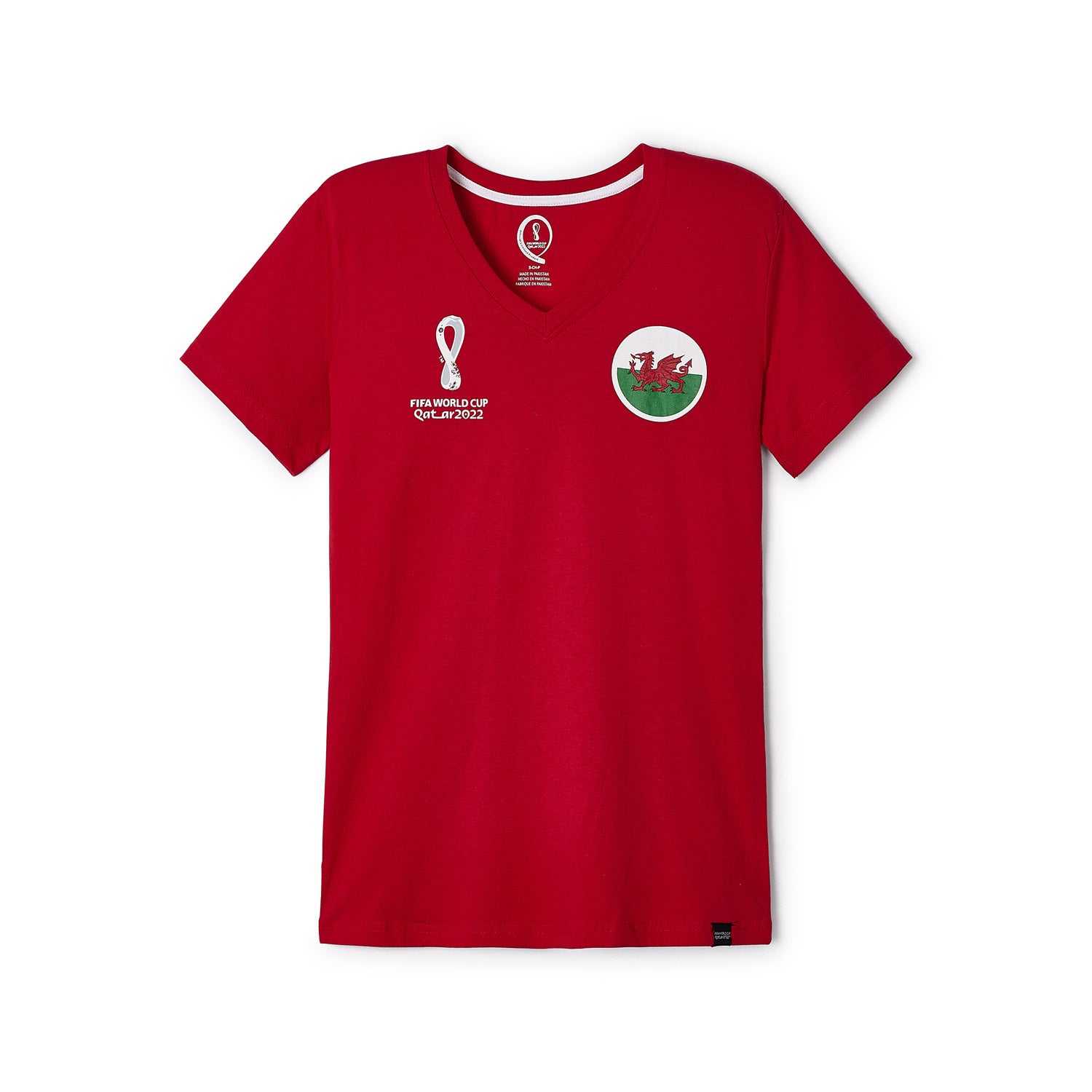 2022 World Cup Wales Red T-Shirt - Womens