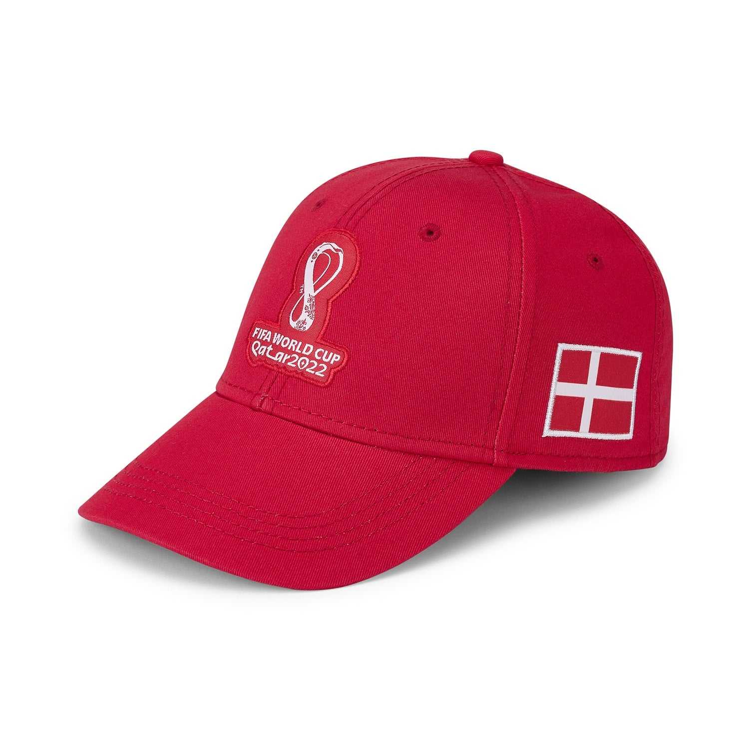 2022 World Cup Denmark Red Cap - Mens