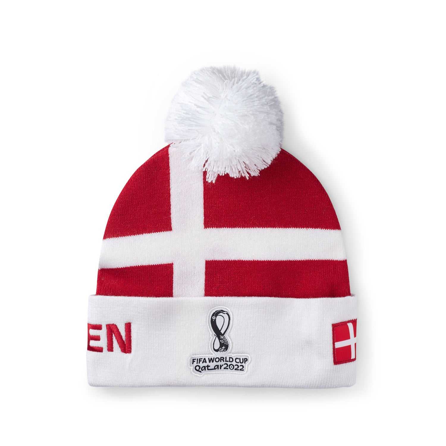2022 World Cup Denmark White Hat - Mens