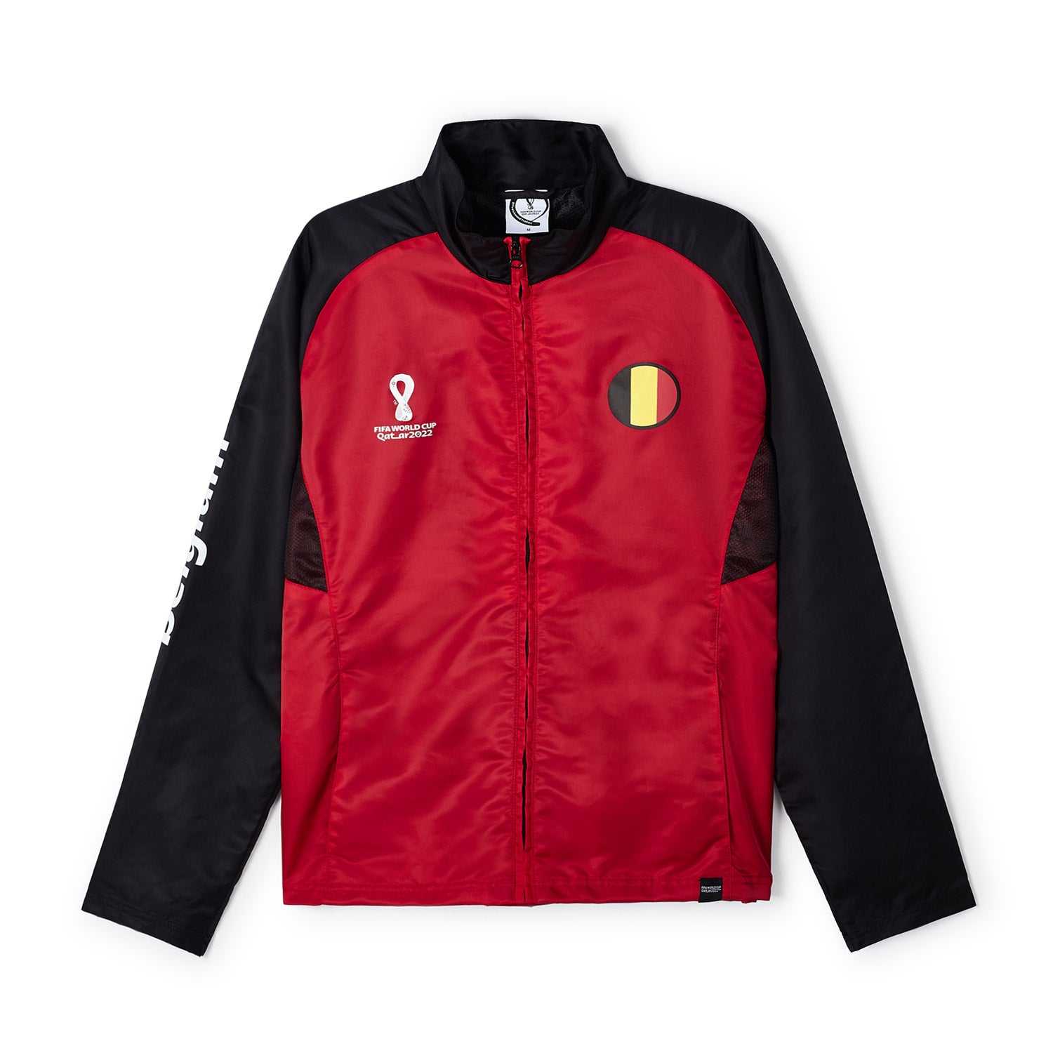 World Cup 2022 Belgium Red Raglan Jacket - Mens