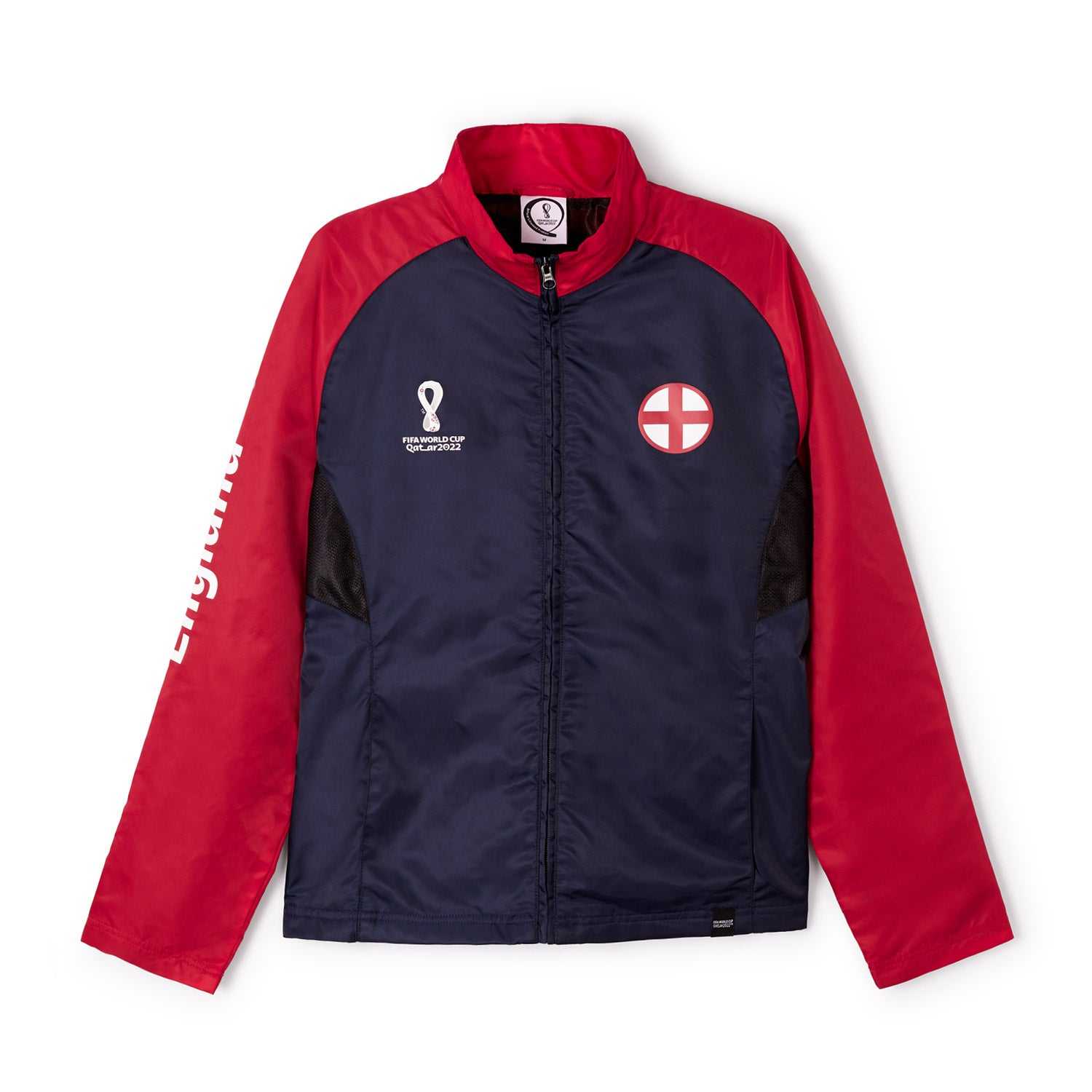 World Cup 2022 England Blue Raglan Jacket - Mens
