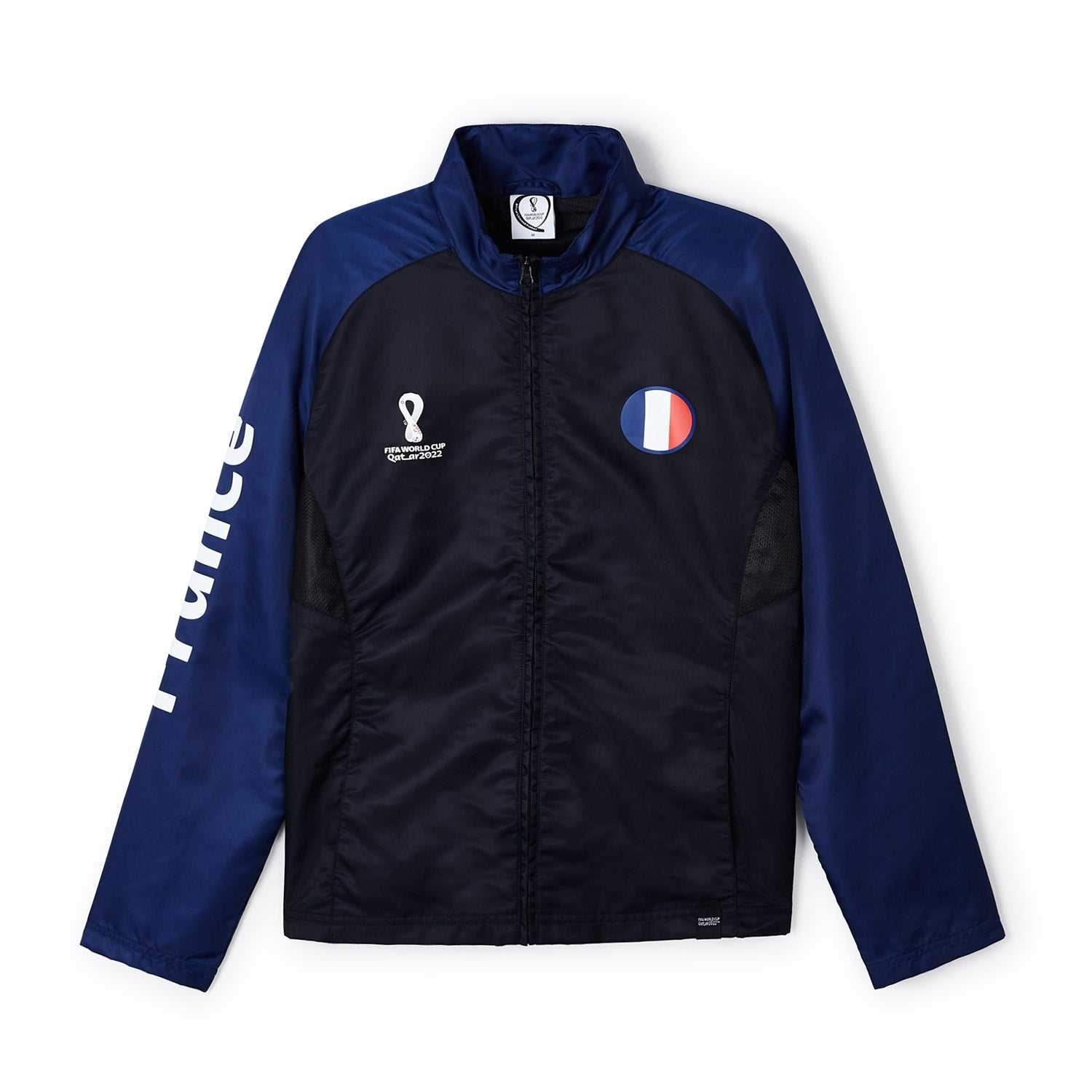 World Cup 2022 France Blue Raglan Jacket - Mens