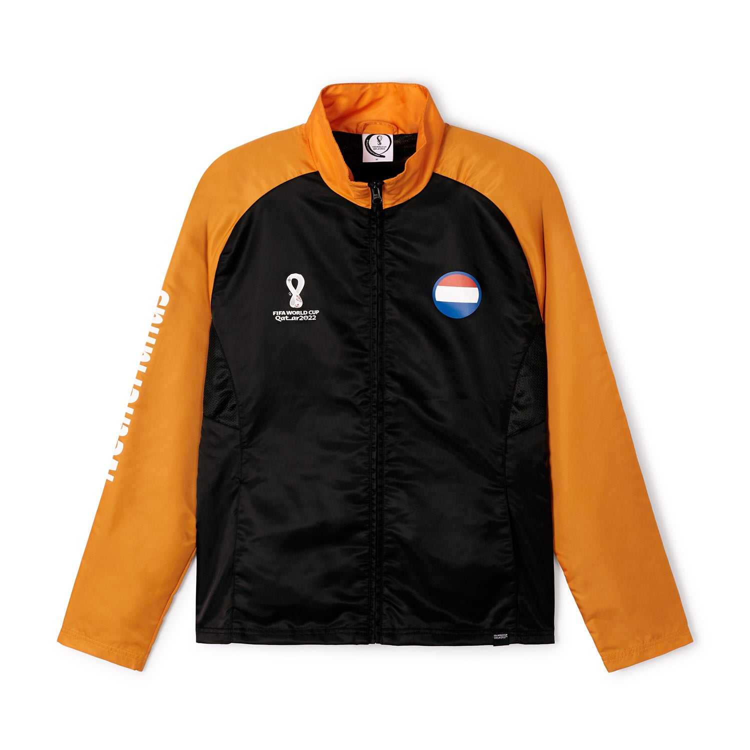 World Cup 2022 Netherlands Black Raglan Jacket - Mens