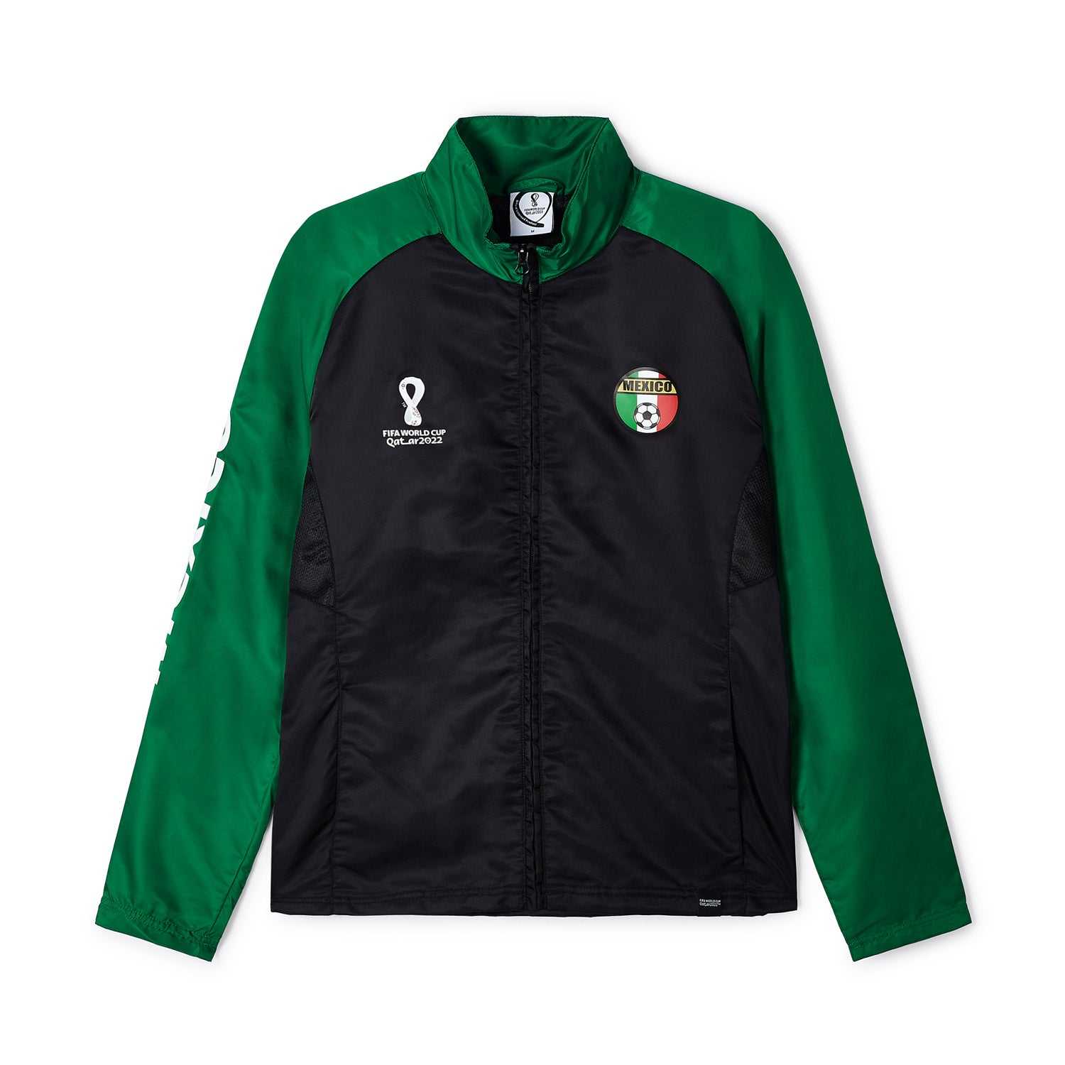 2022 World Cup Mexico Black Raglan Jacket - Mens