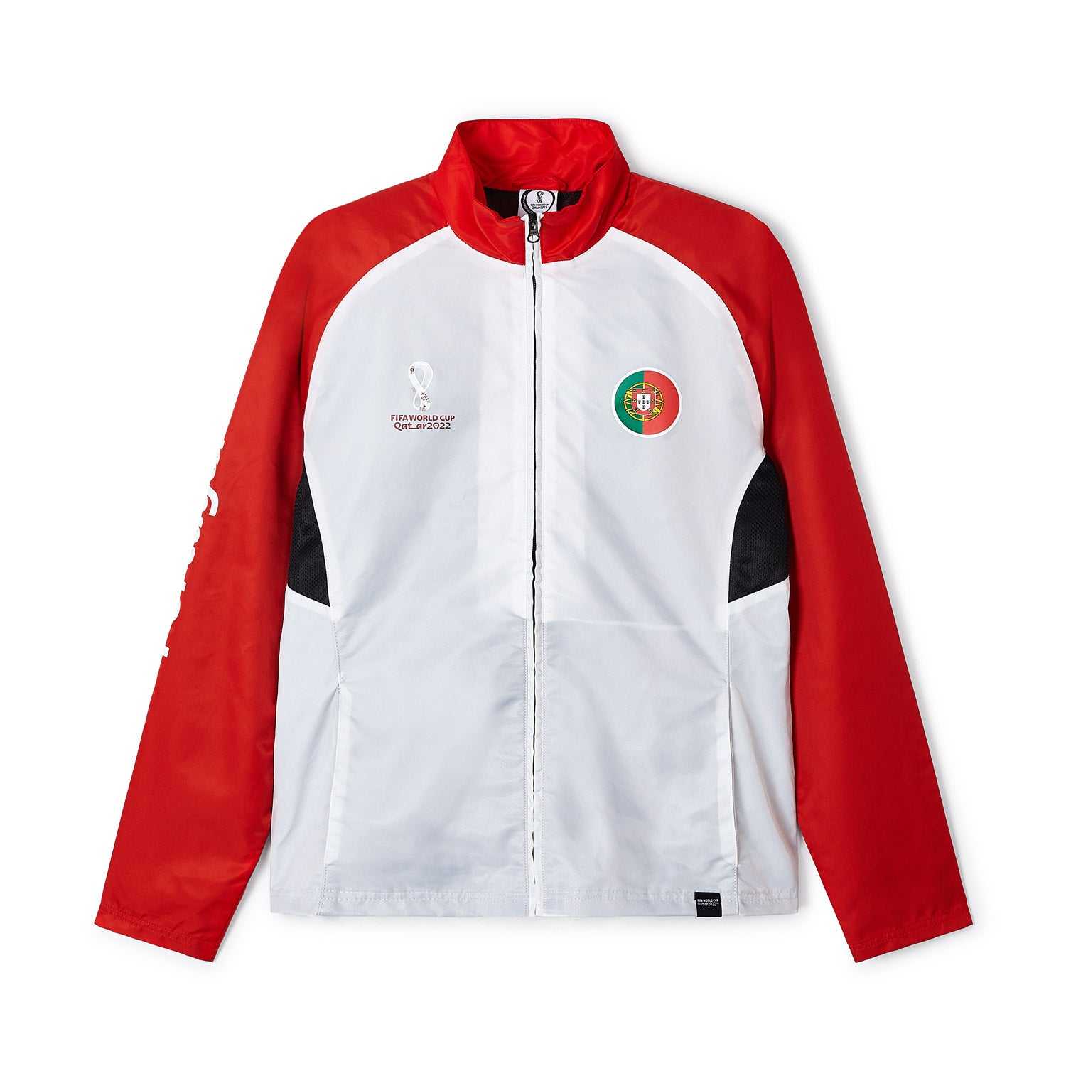 2022 World Cup Portugal White Raglan Jacket - Mens