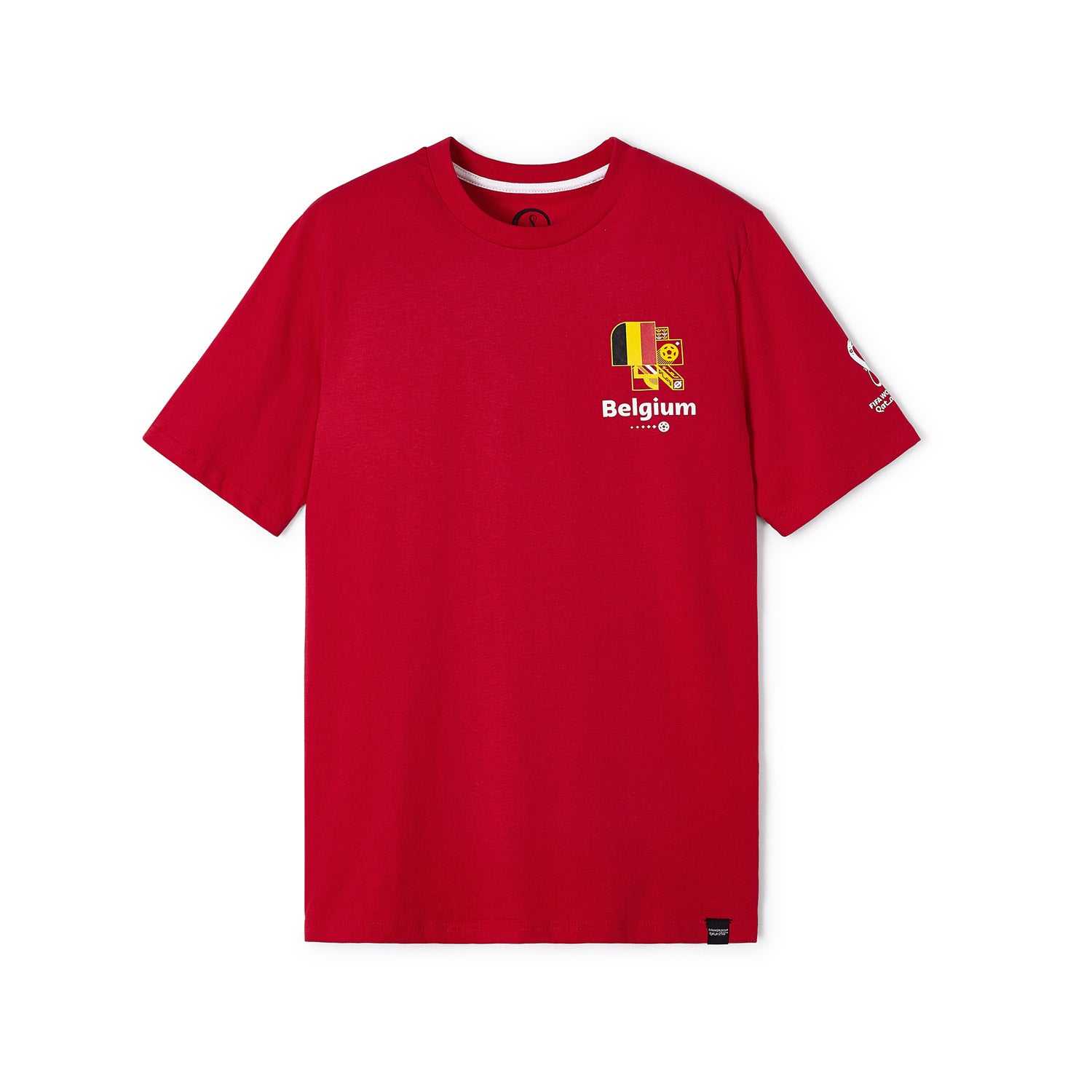 2022 World Cup Belgium Red T-Shirt - Mens