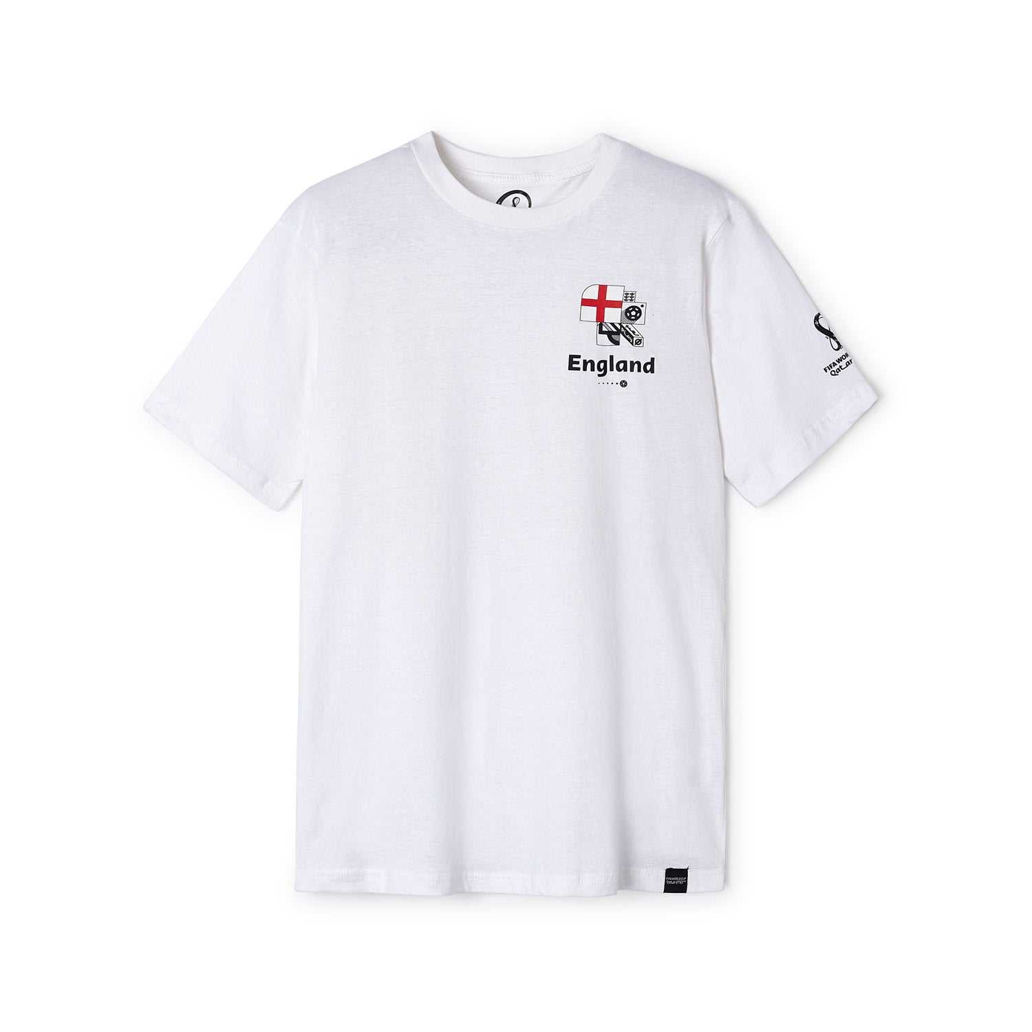 2022 World Cup England White T-Shirt - Mens