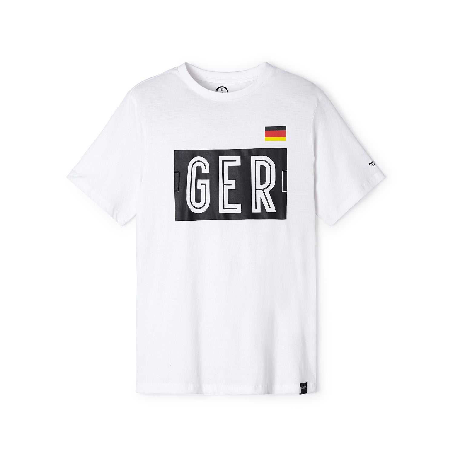 2022 World Cup Germany Local Pitch White T-Shirt - Mens