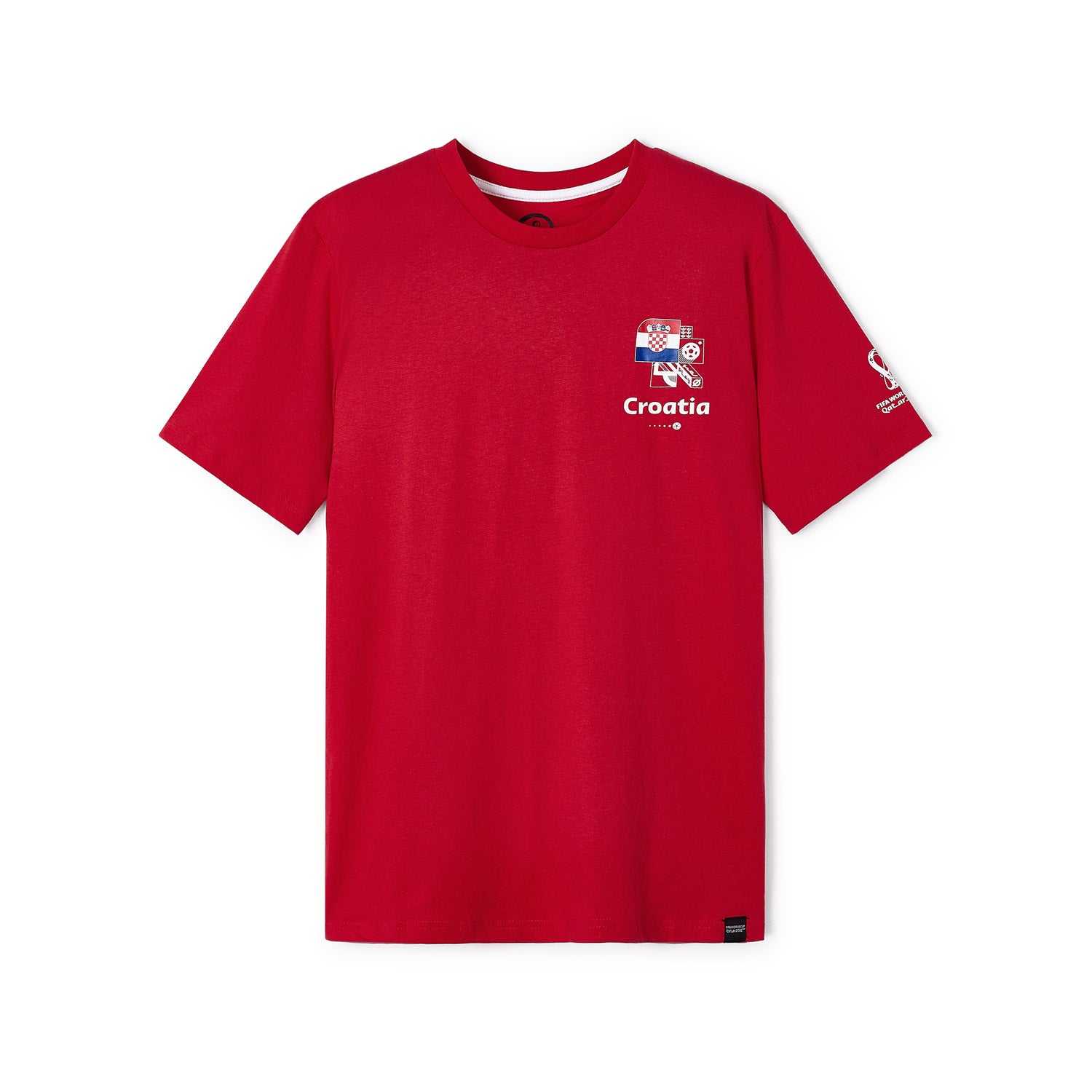 2022 World Cup Croatia Red T-Shirt - Mens