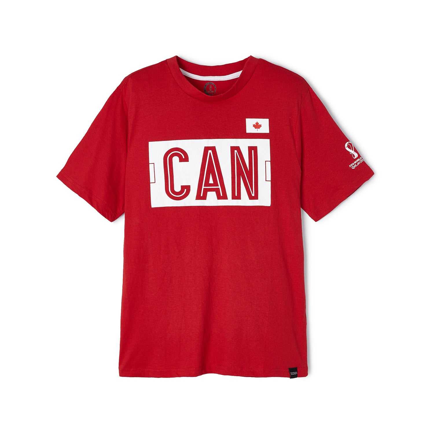 2022 World Cup Canada Local Pitch Red T-Shirt - Mens