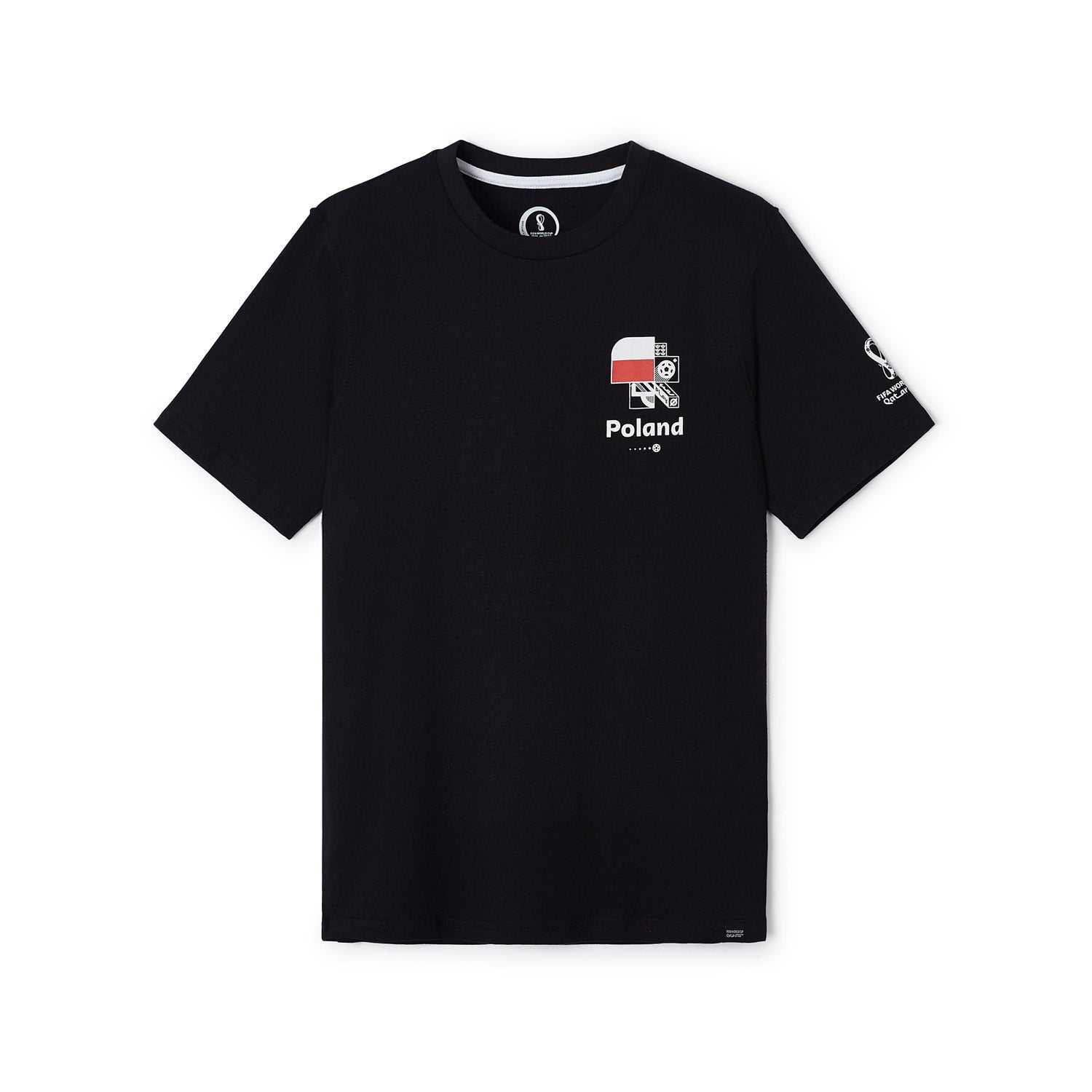2022 World Cup Poland Black T-Shirt - Mens