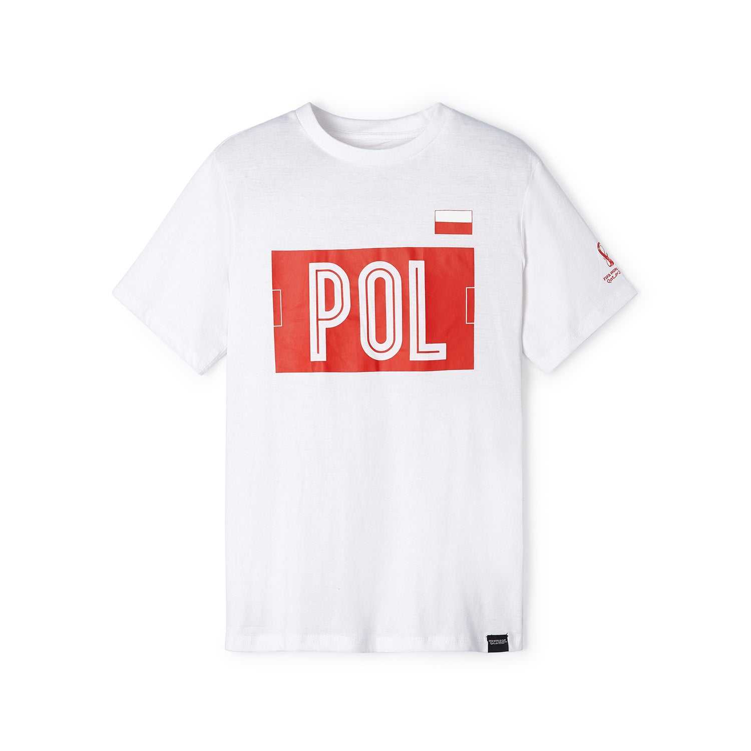 2022 World Cup Poland White T-Shirt - Mens