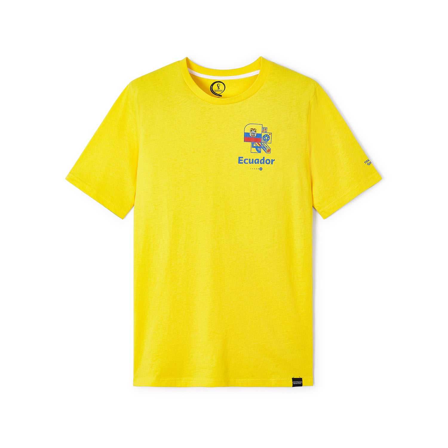 2022 World Cup Ecuador Yellow T-Shirt - Mens