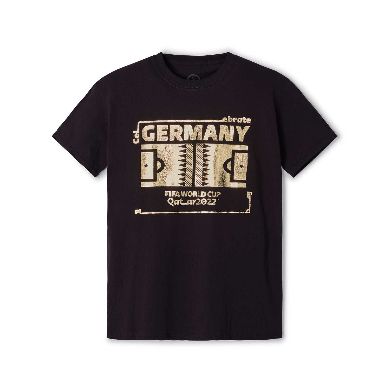 2022 World Cup Futbol Nation T-Shirt Germany - Black