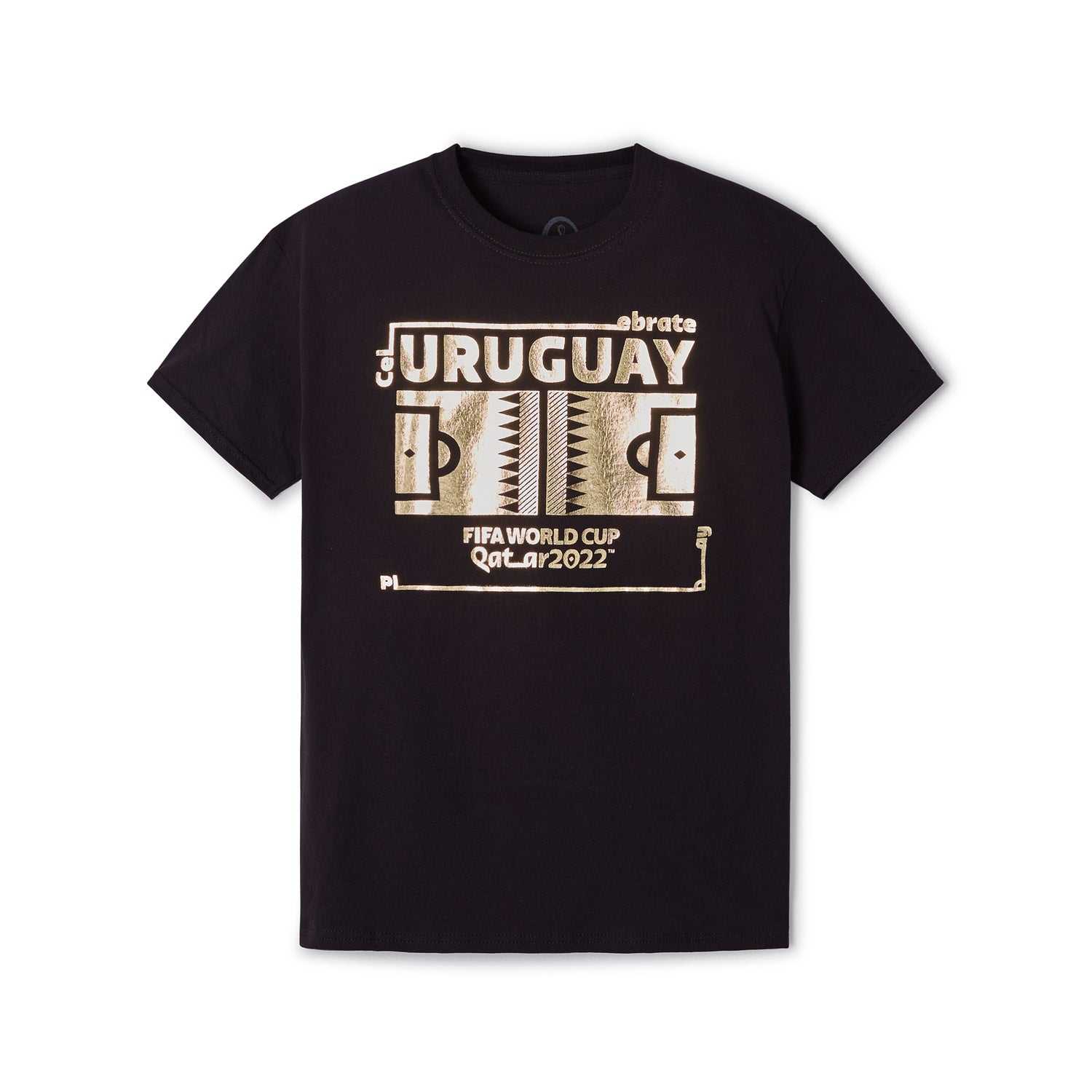 2022 World Cup Futbol Nation T-Shirt Uruguay - Black