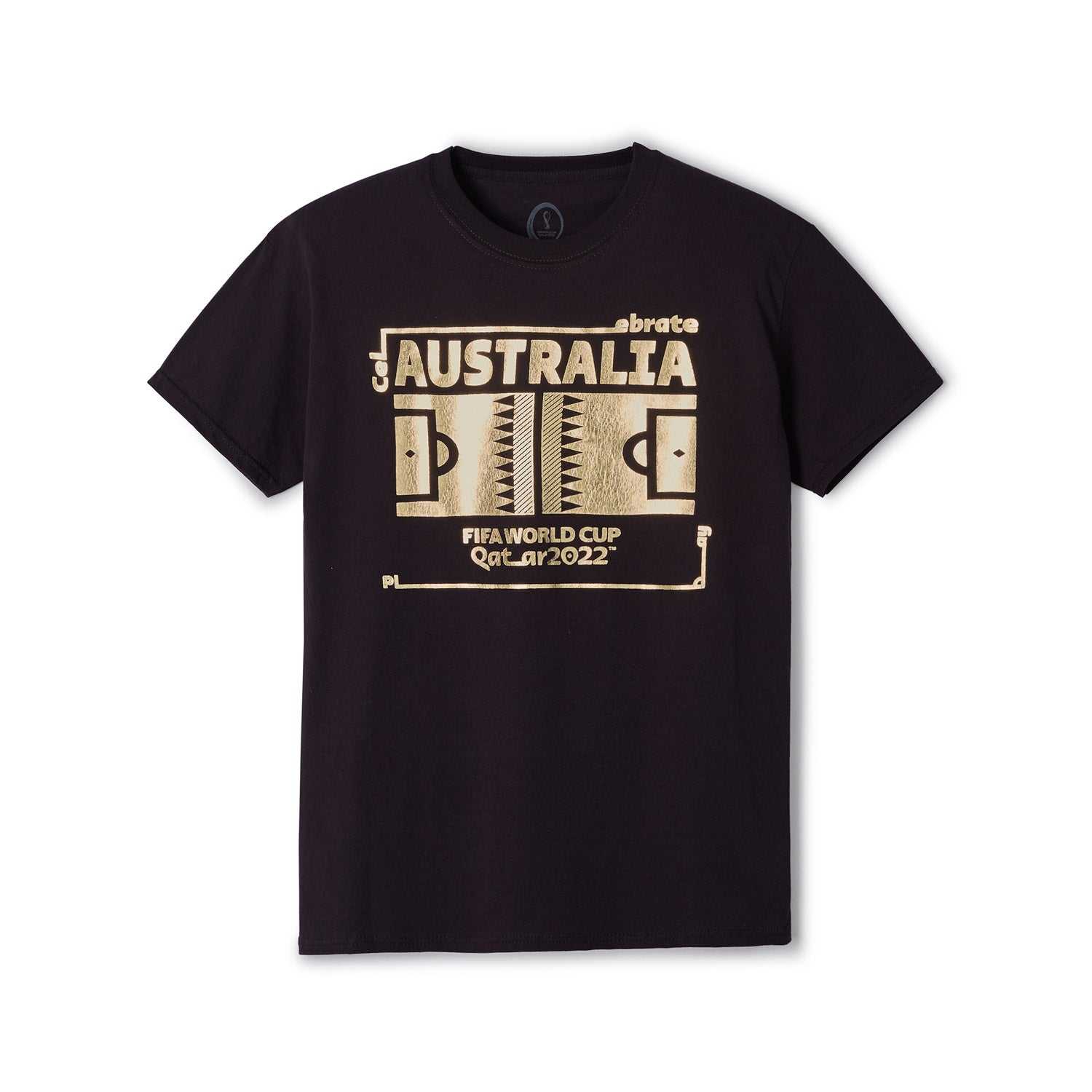 2022 World Cup Futbol Nation T-Shirt Australia - Black
