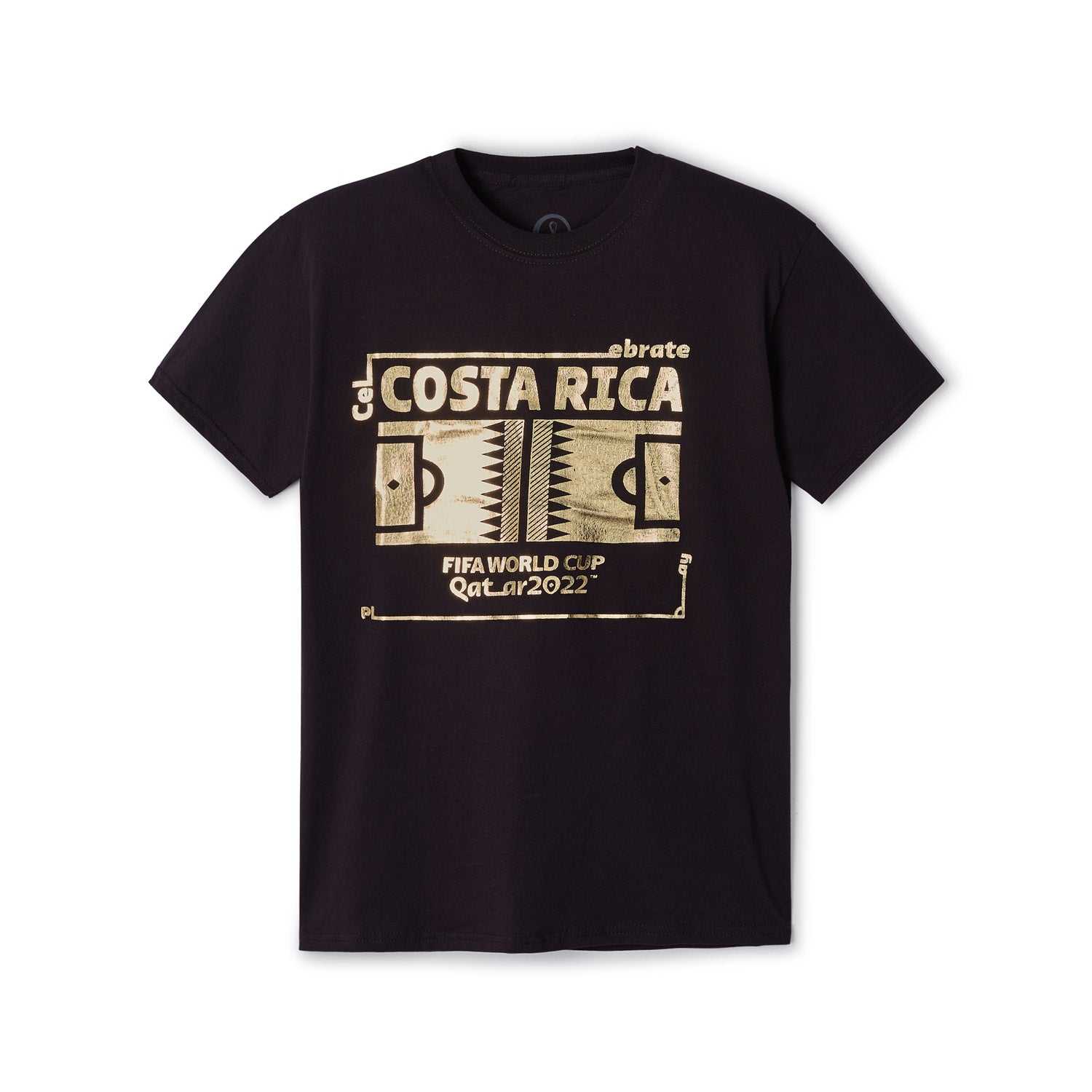 2022 World Cup Futbol Nation T-Shirt Costa Rica - Black