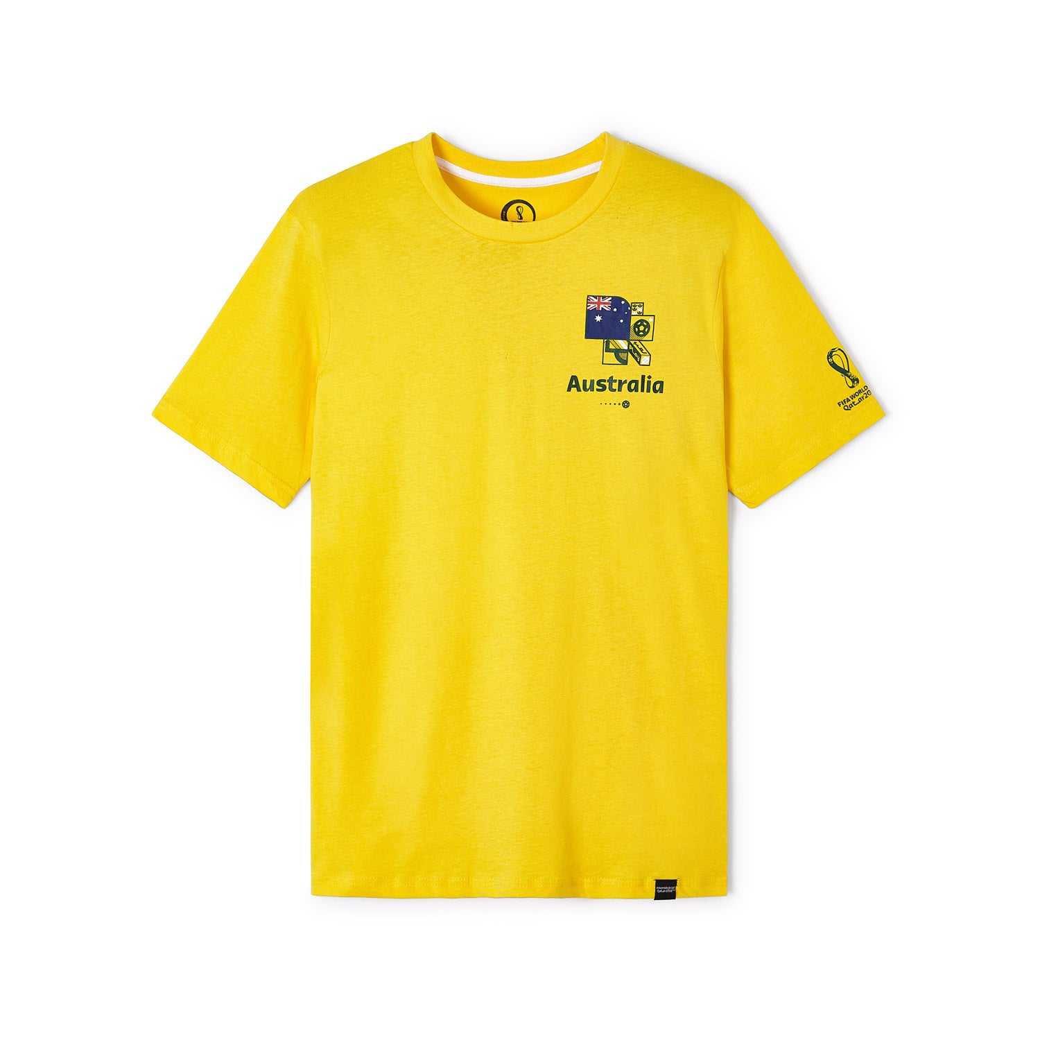 2022 World Cup Australia Yellow T-Shirt - Mens