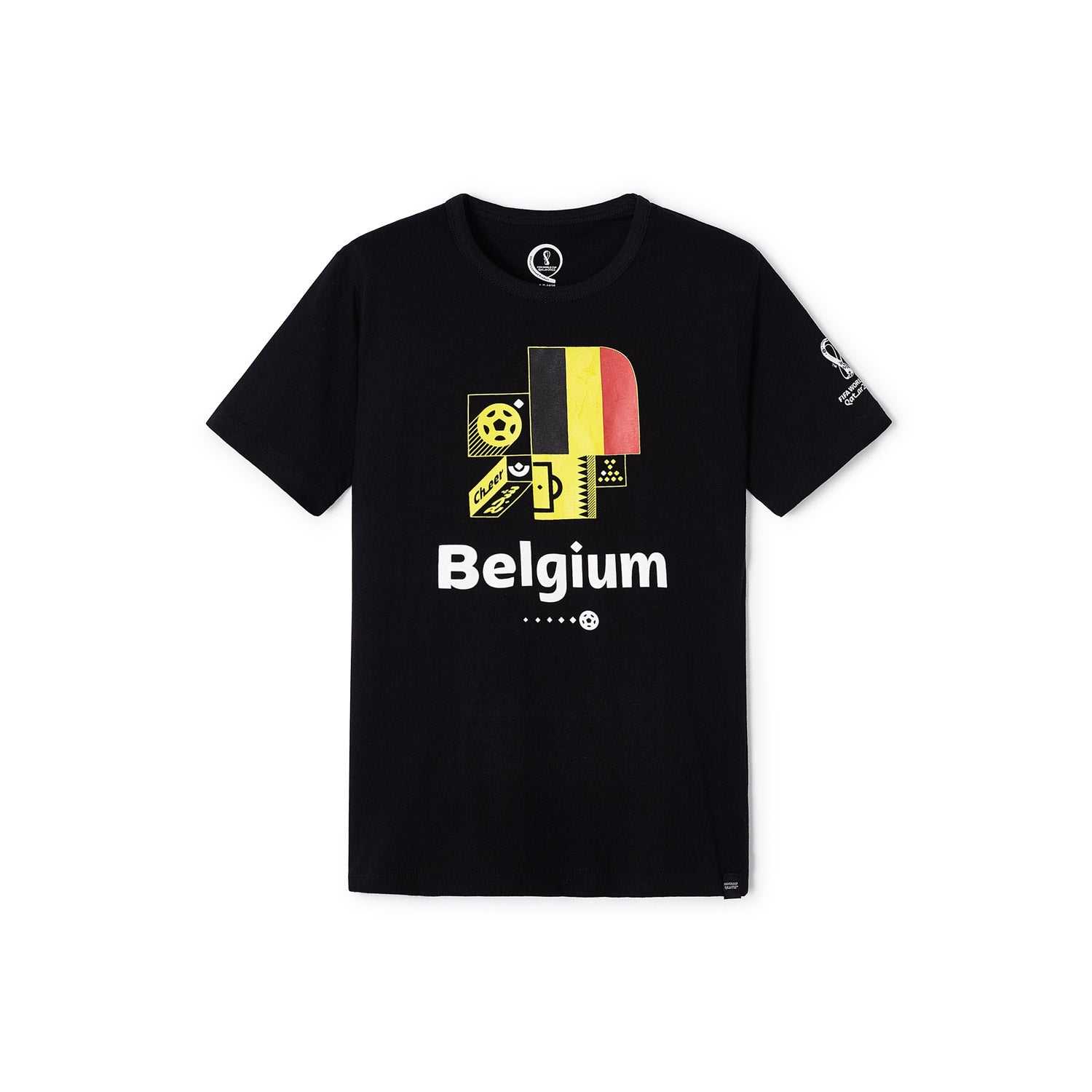 2022 World Cup Belgium Black T-Shirt - Youth