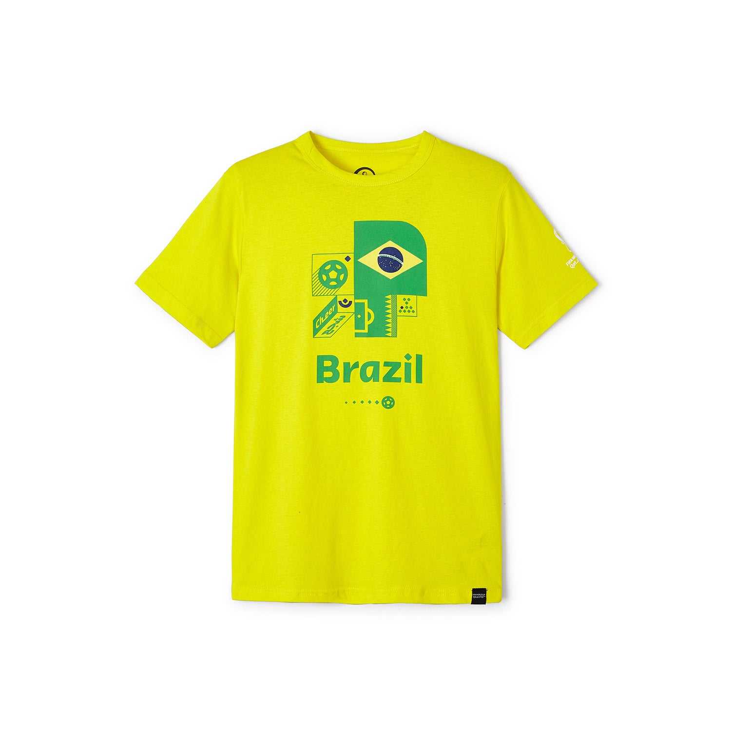 2022 World Cup Brazil Yellow T-Shirt - Youth