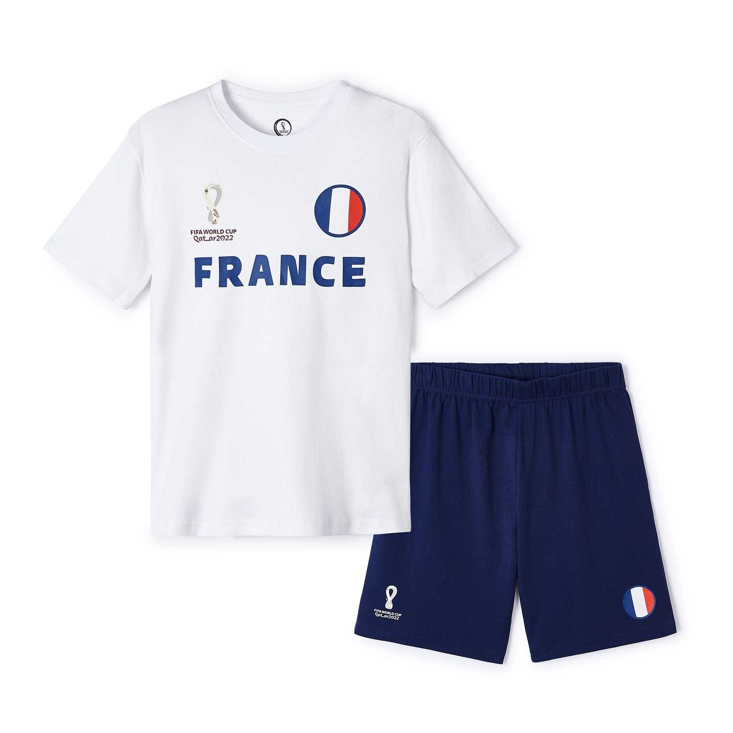 2022 World Cup France White T-Shirt - Youth
