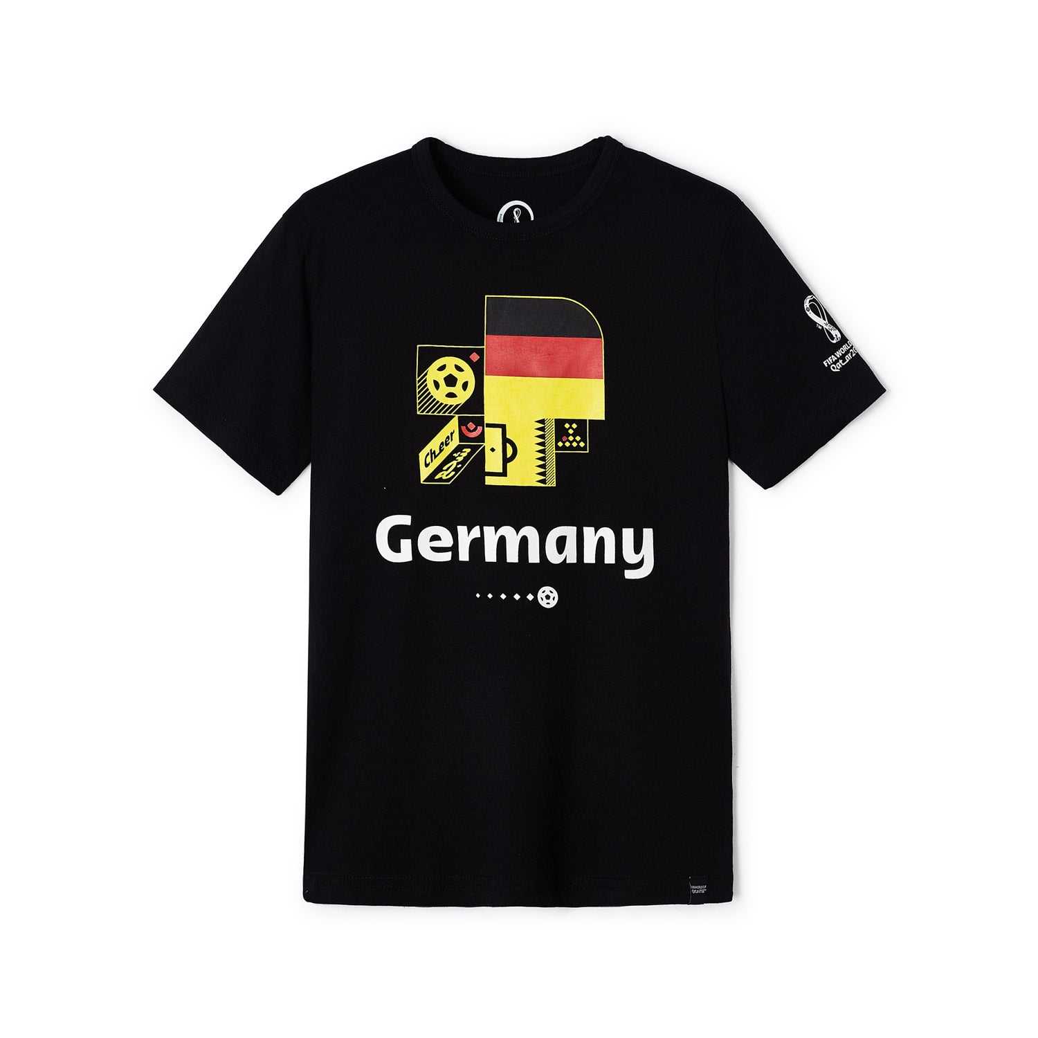 2022 World Cup Germany Black Graphic T-Shirt - Youth