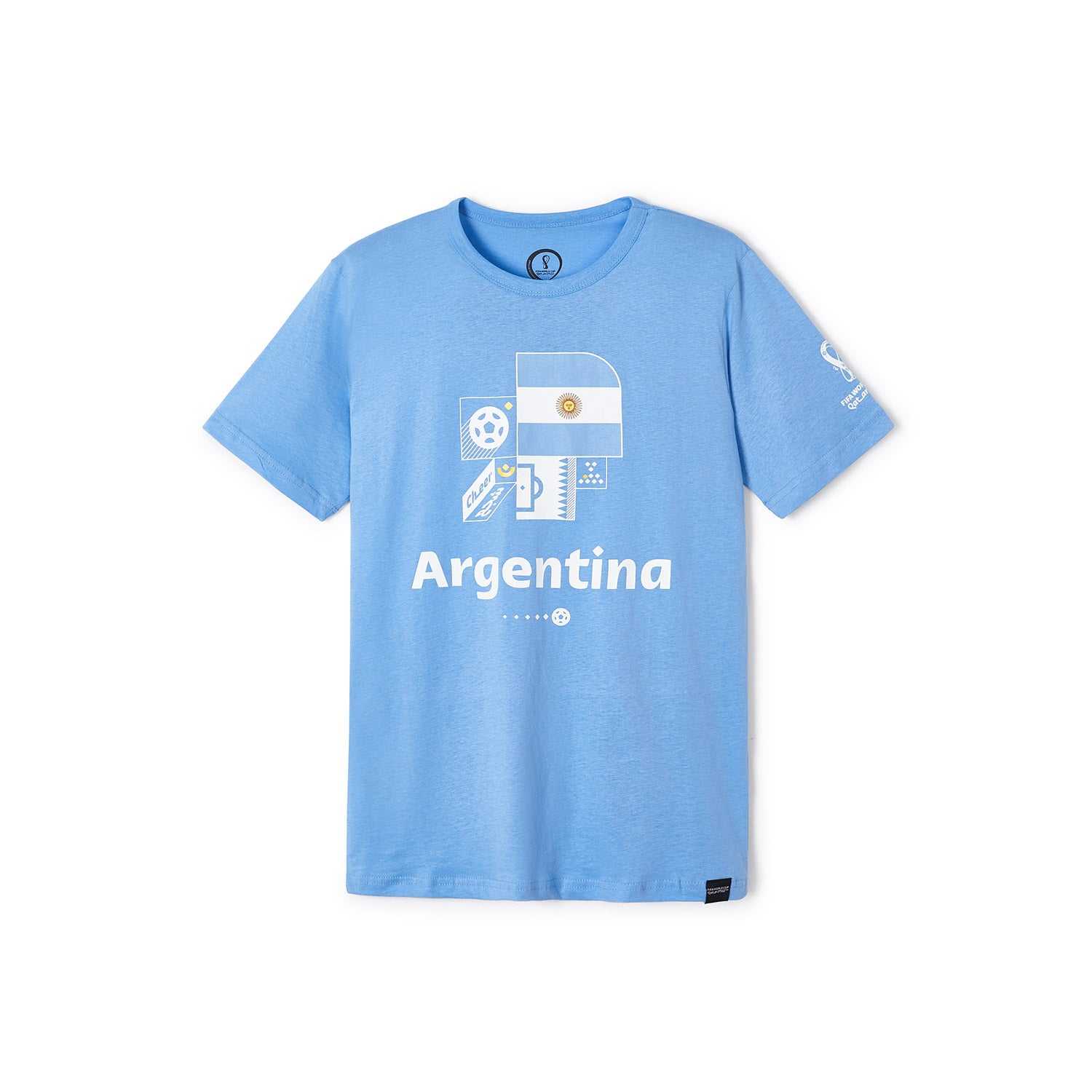 2022 World Cup Argentina Light Blue T-Shirt - Youth