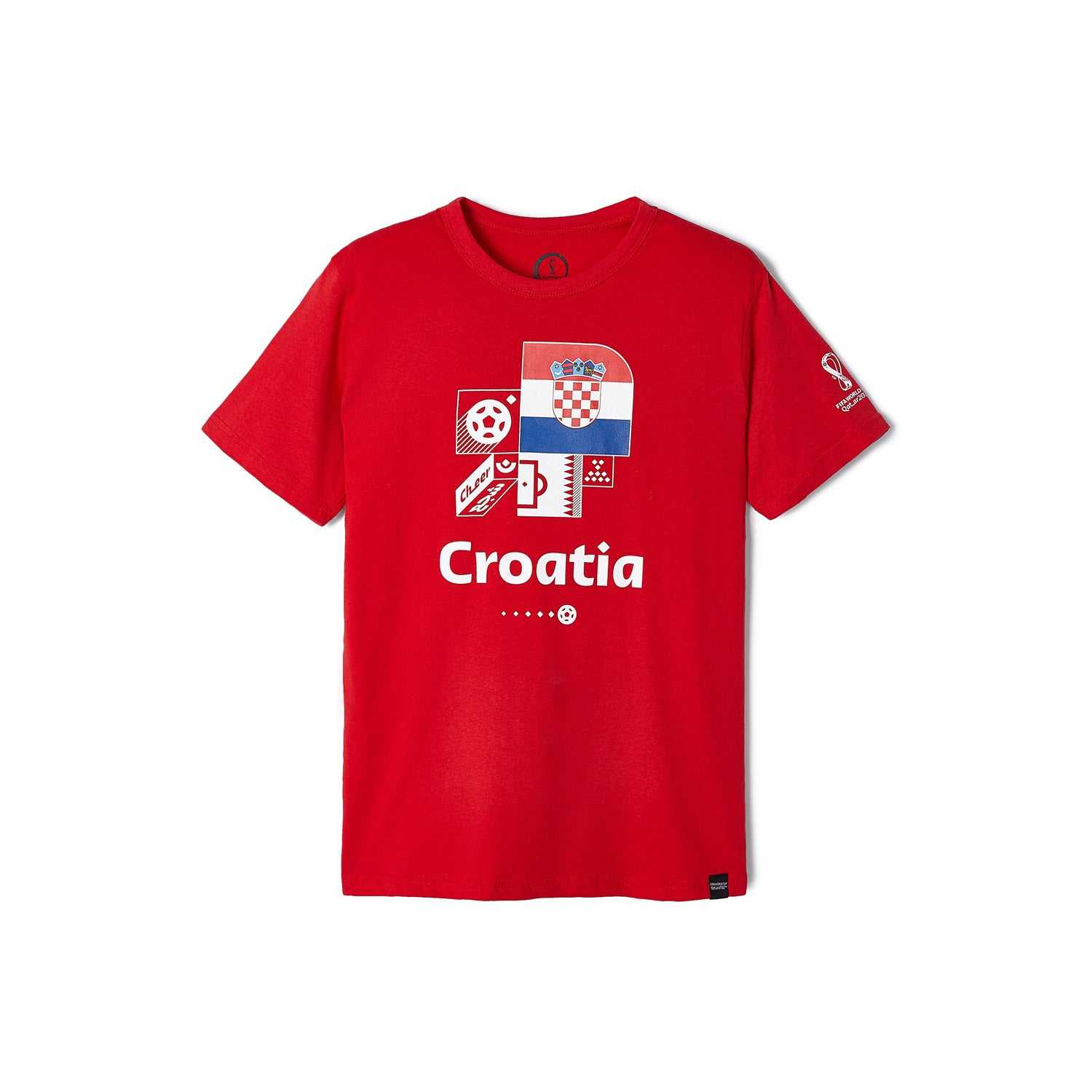 2022 World Cup Croatia Red T-Shirt - Youth