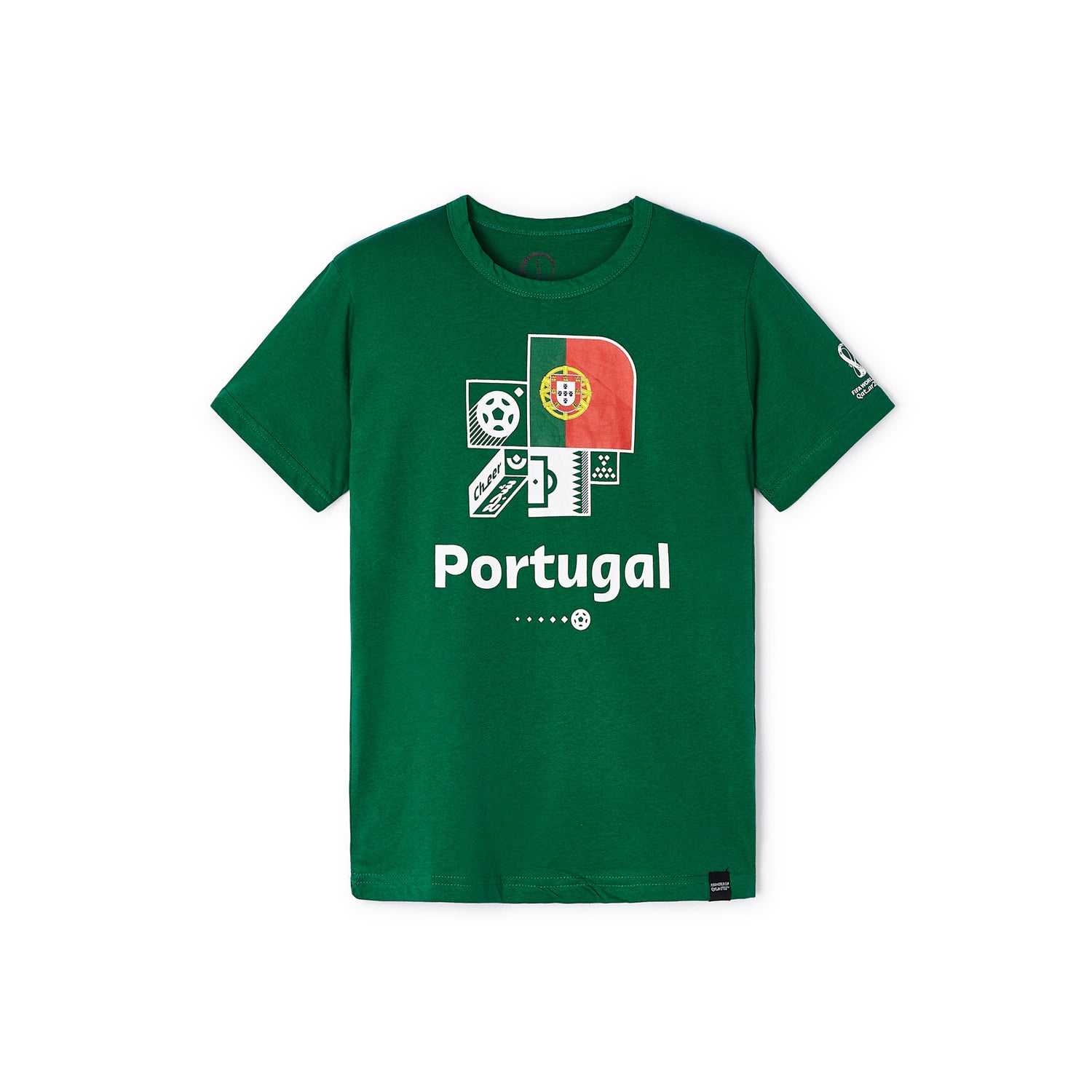 2022 World Cup Portugal Graphic Tee Green  - Youth