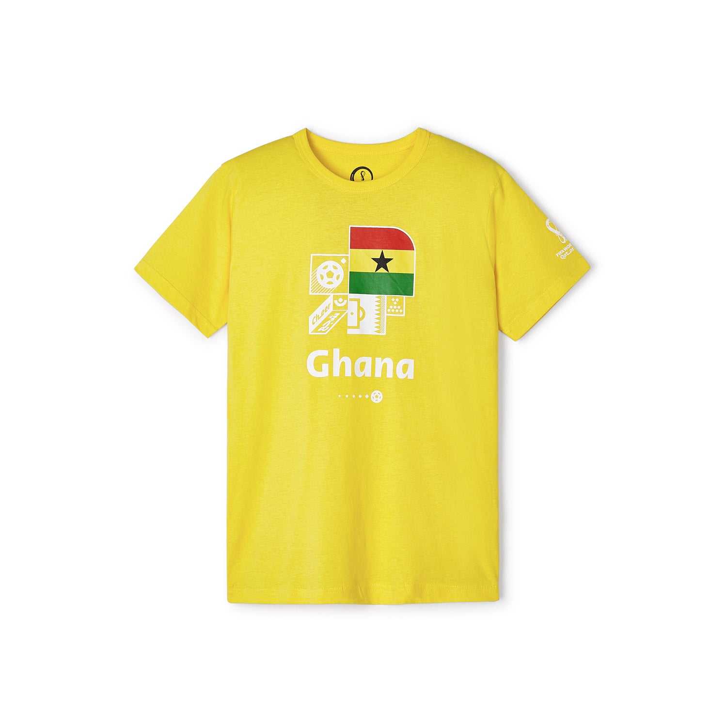 2022 World Cup Ghana Yellow T-Shirt - Youth