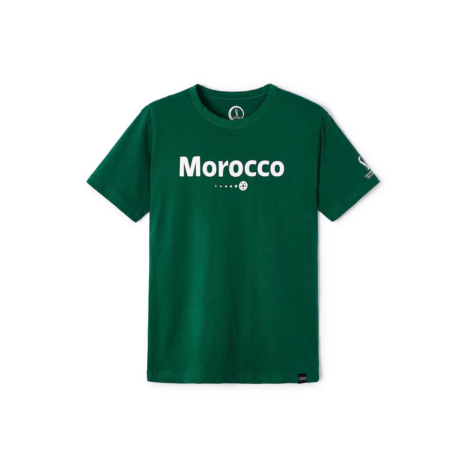 2022 World Cup Morocco Green T-Shirt - Youth
