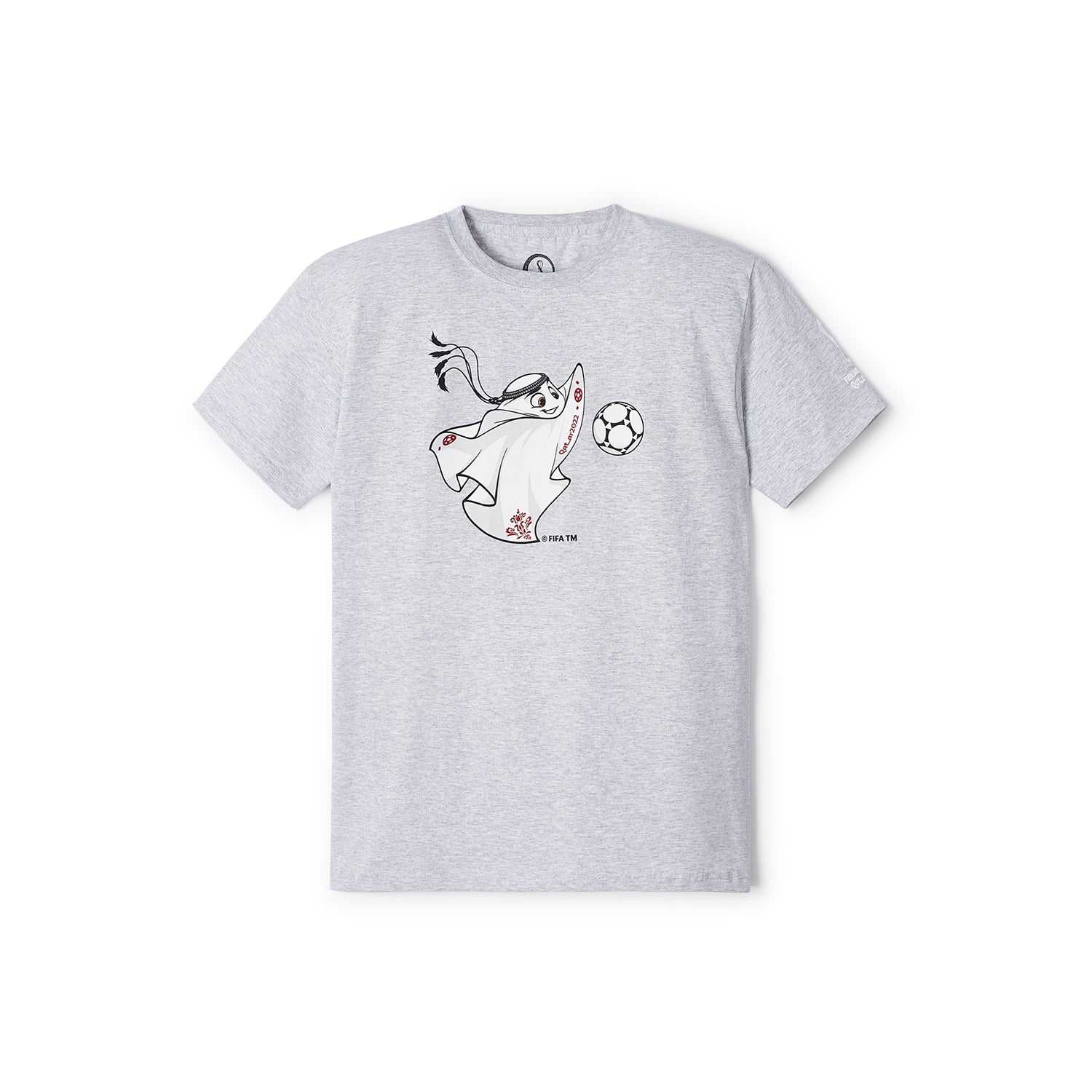 FIFA Kids Grey Qatar Mascot T-Shirt